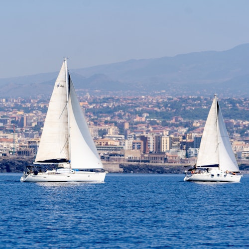 Twin sailboats