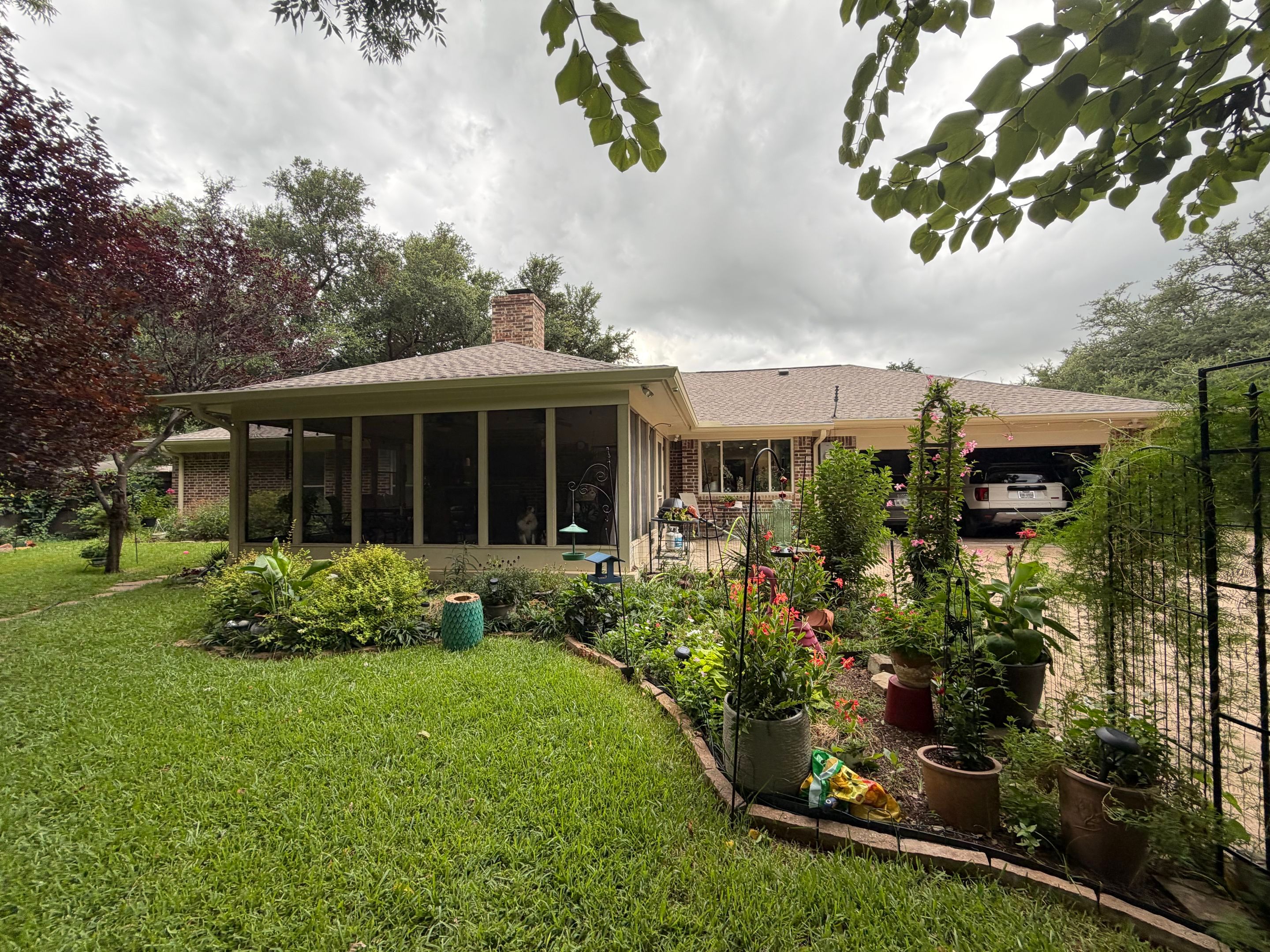 Autumn roof inspection on a Dallas Home