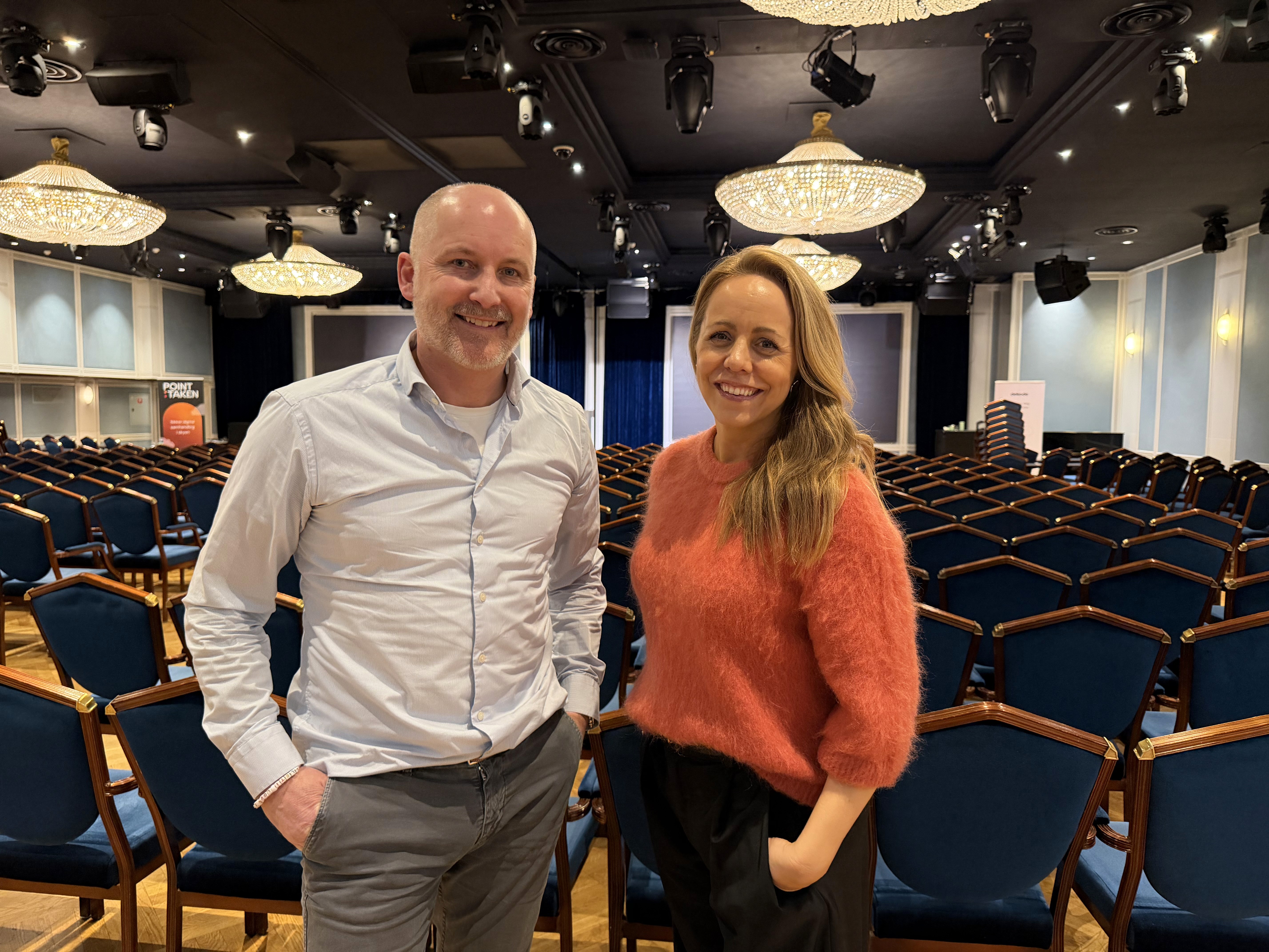 Strategisk samarbeid: Trine Røssel Ødegaard, Country Manager NOVA Consulting Group og Morten Krogh-Moe, daglig leder i TellusR. Foto: Karoline Tynes