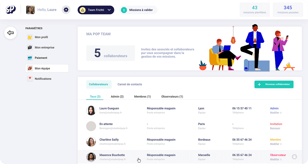 Application web Student Pop