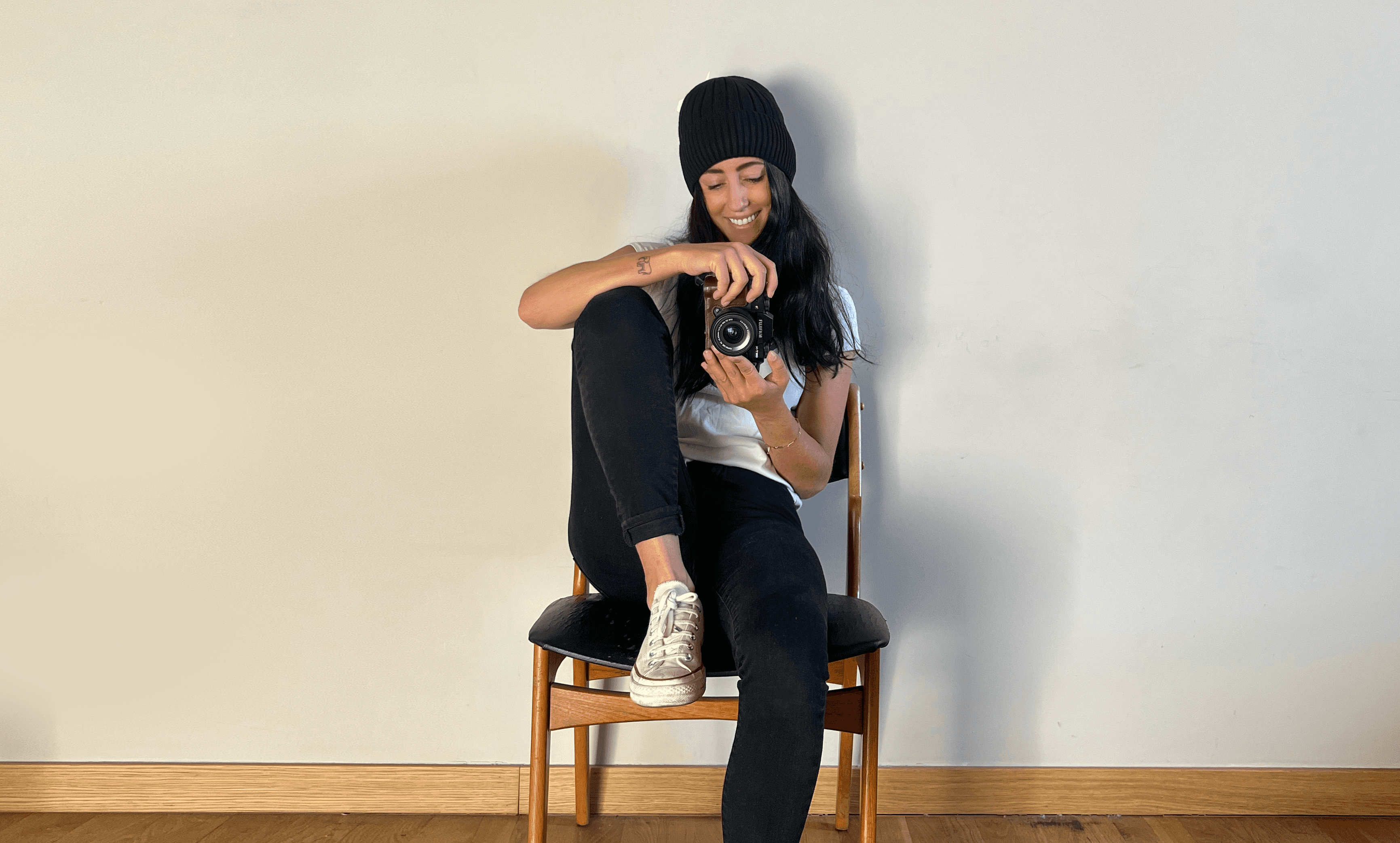 Close up of a man holding design papers