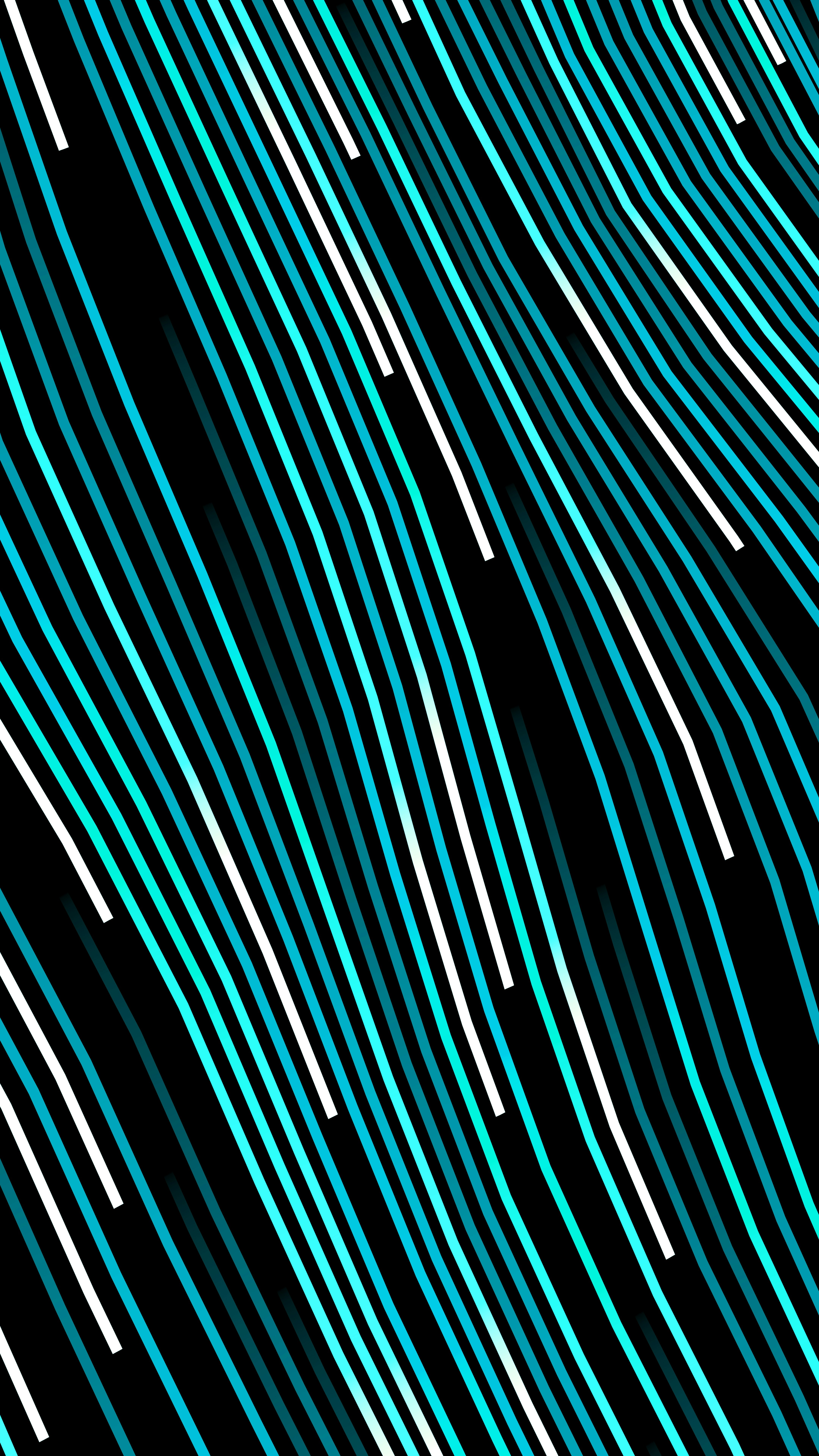 Abstract pattern of flowing blue and white lines