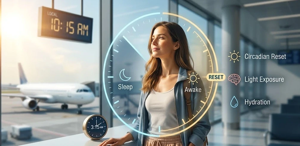 what is jet lag, causes, risks, recovery