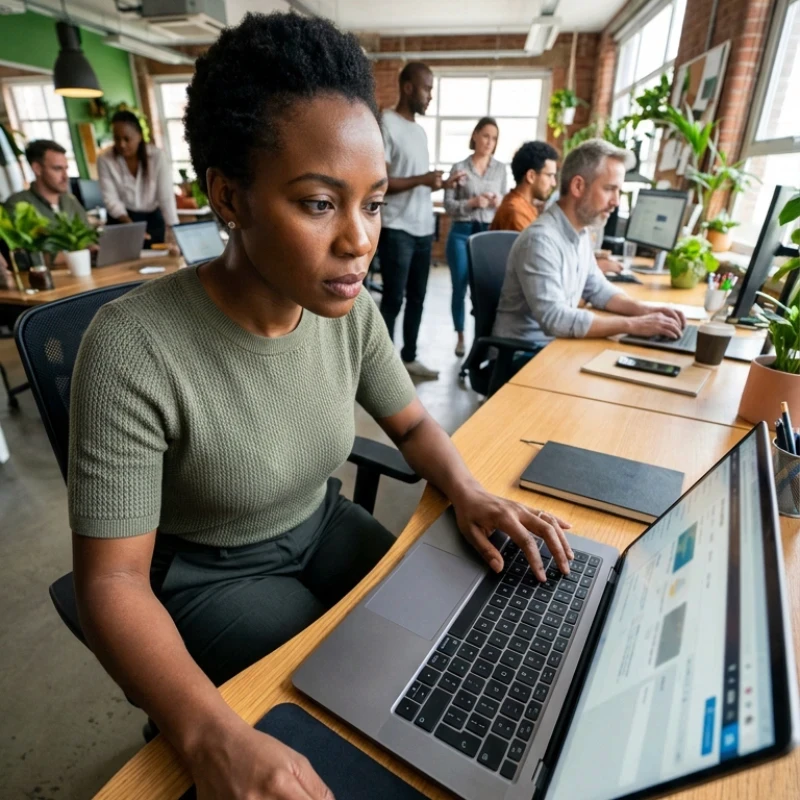 Professionnels en immersion au sein d'un dépôt de transport urbain, capturant des séquences authentiques aux côtés d'un conducteur de bus, illustrant notre expertise en Production audiovisuelle pour garantir des stratégies fondées sur la réalité du terrain.