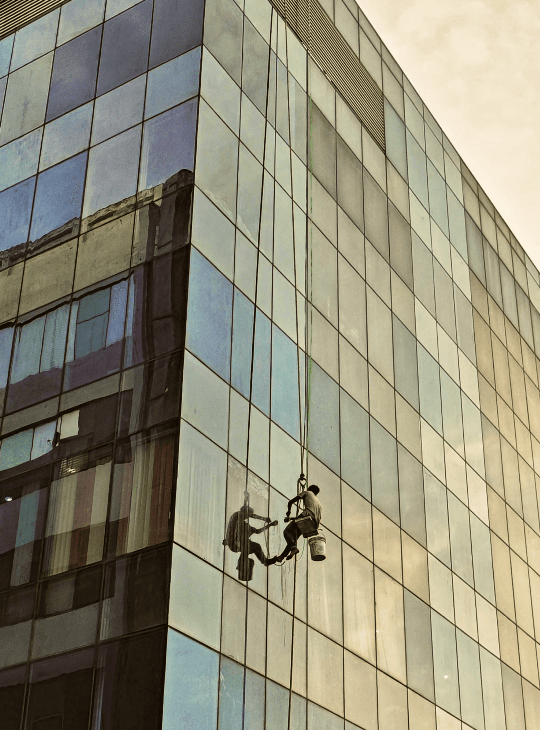 Photo of a window cleaner