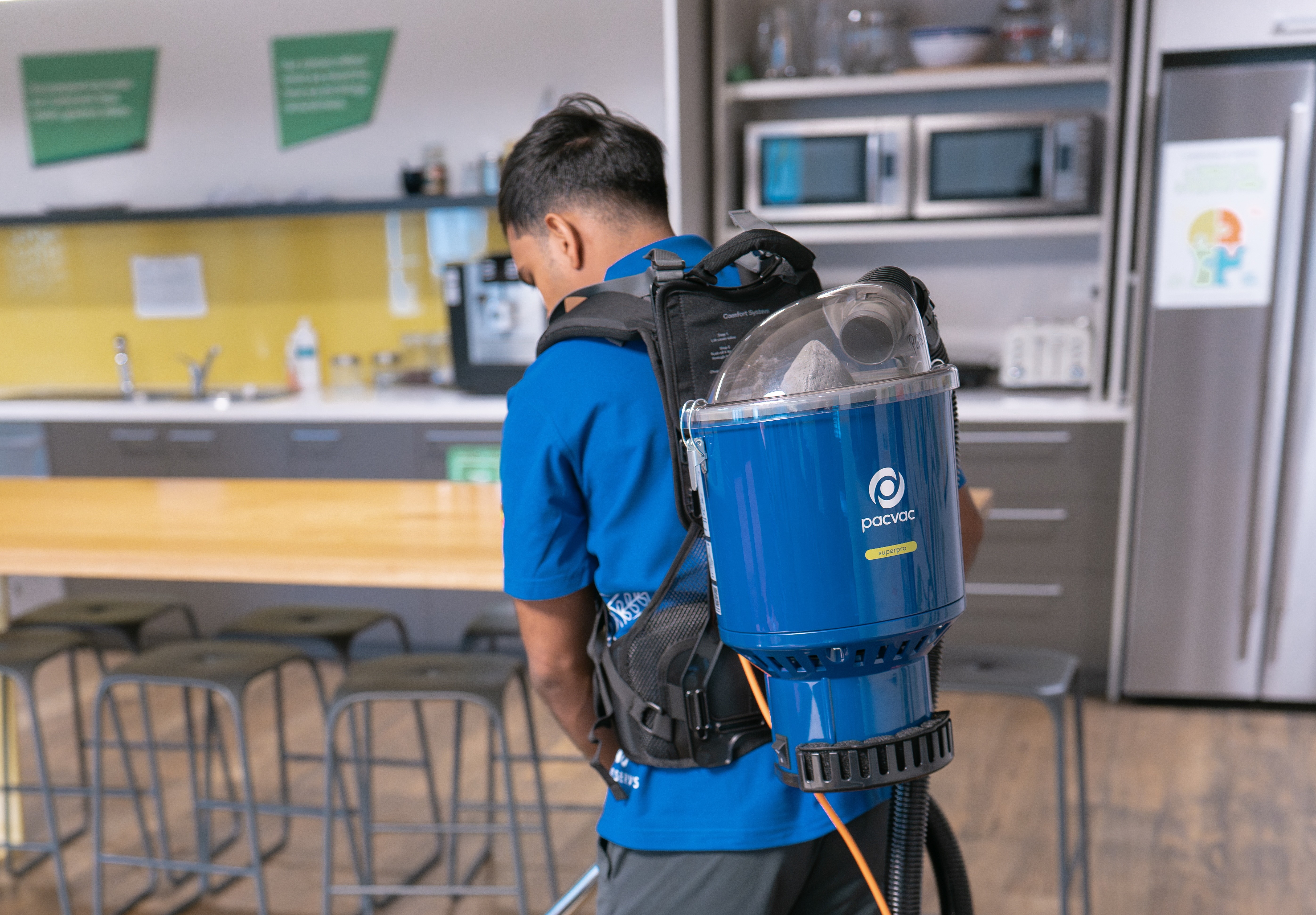 Padthaway GAVS cleaning member in hospitality setting