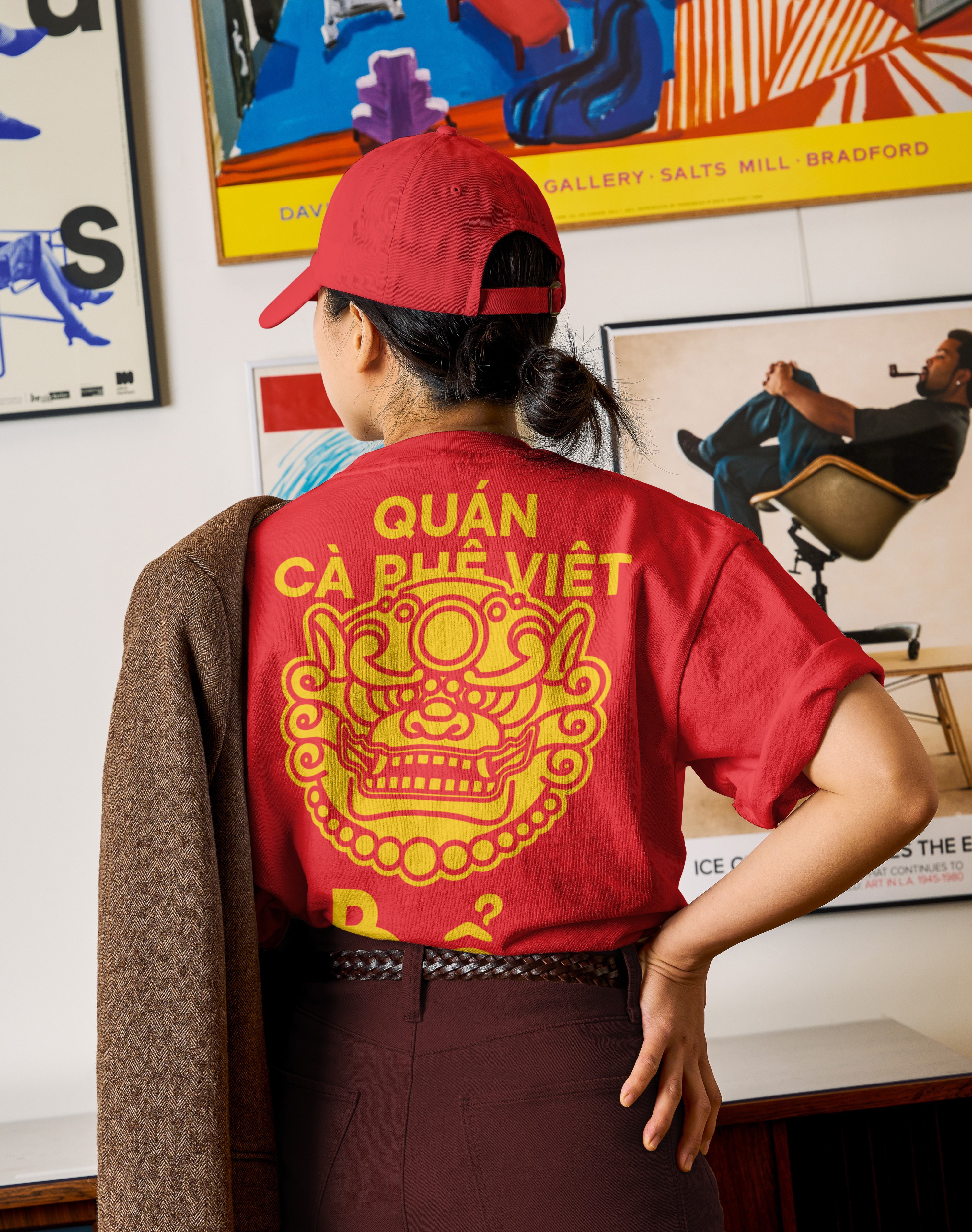 Streetside billboard with flyposters of the Batch.Works brand and illustrations