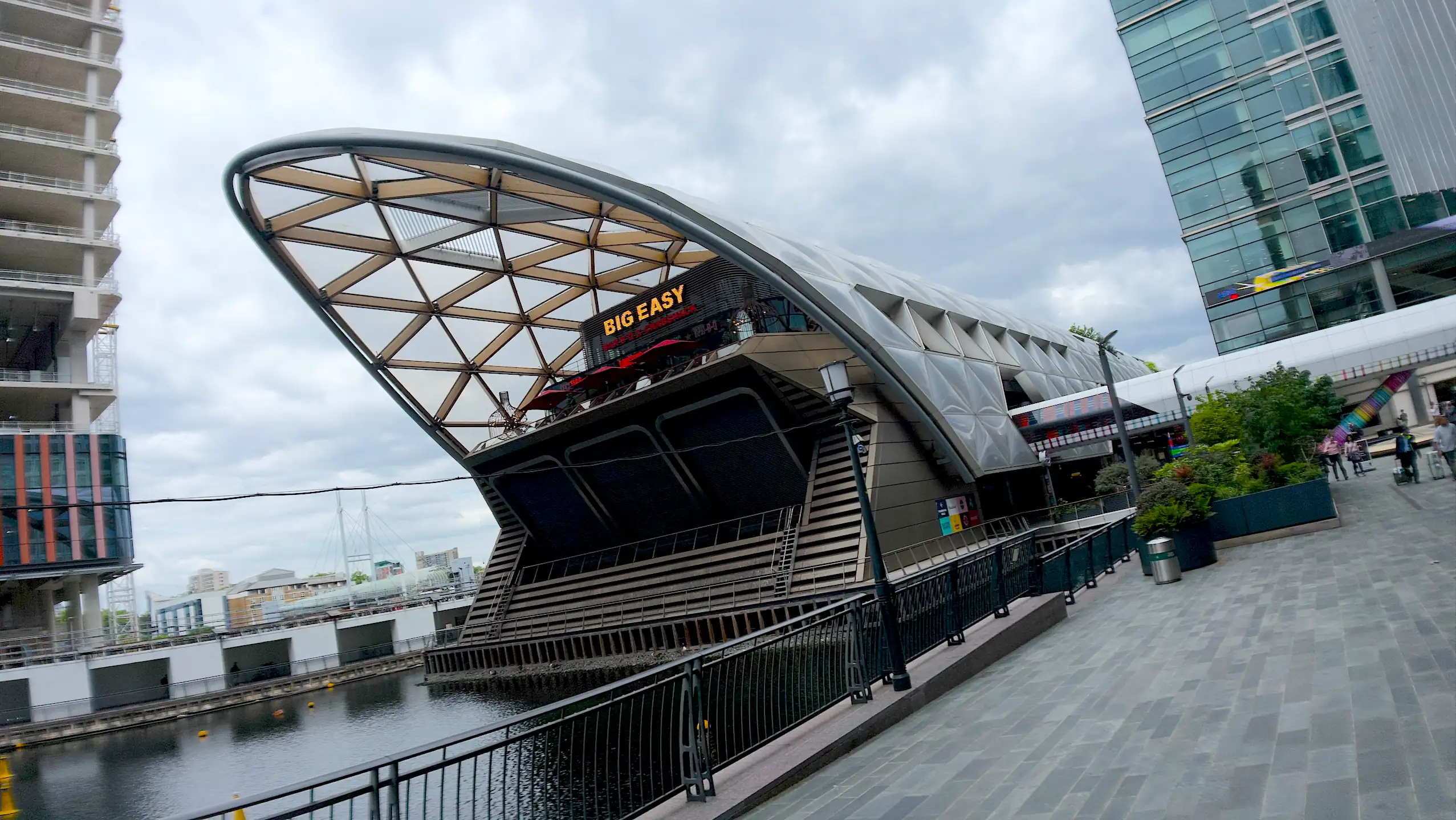 Canary Wharf Elizabeth Line station is just 2 stops to Woolwich and 12 minutes to teh Creative Kin video podcast studio based at Woolwich Works