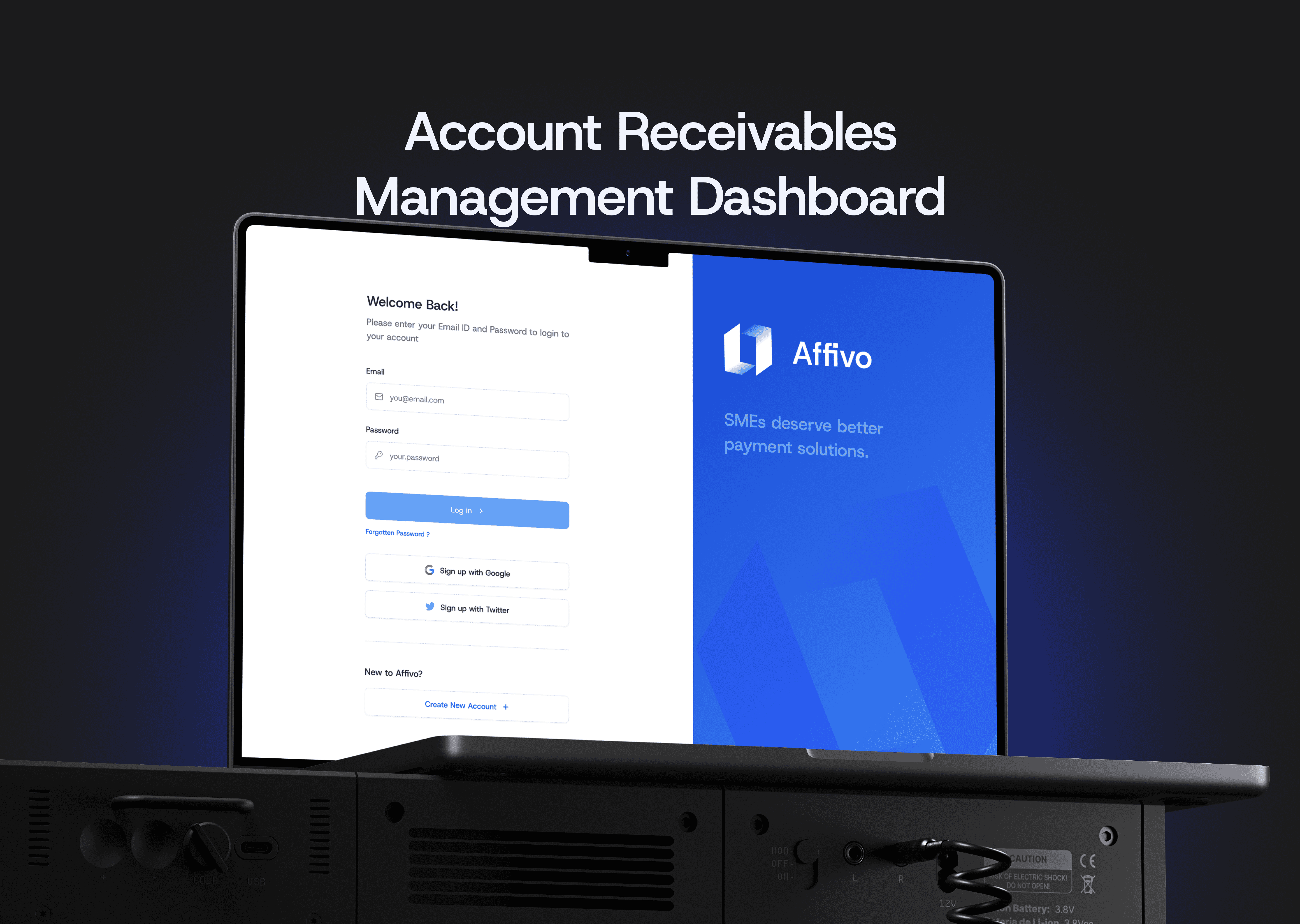 A mockup for a Macbook place on a table for a hair salon website