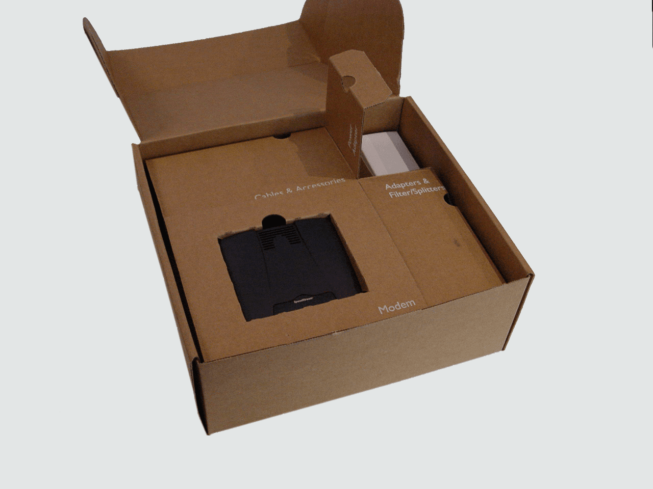 Broadband box all layers removed