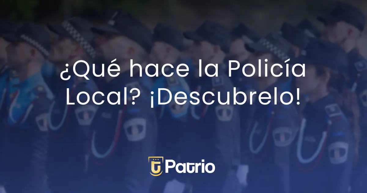 Funciones policia local