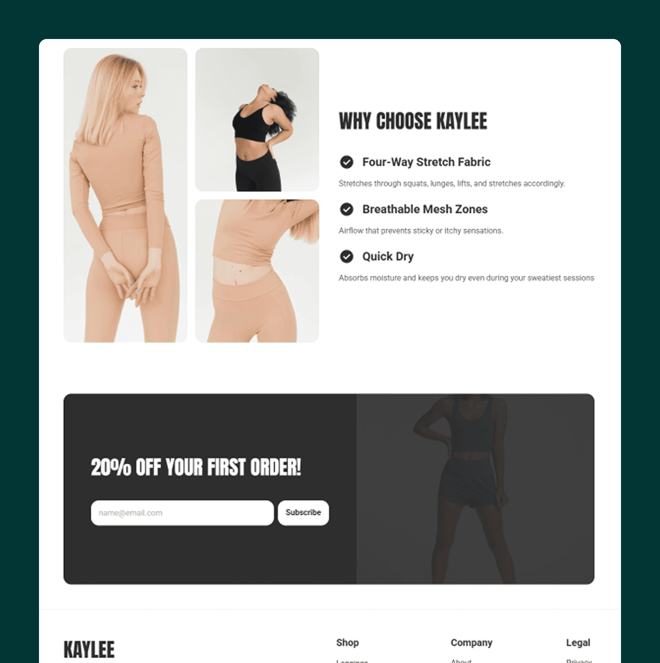 page snapshot from template