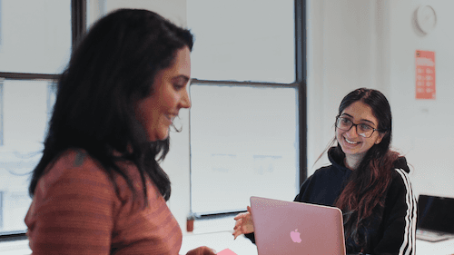 Close-up of a dark green leaf showing its textured surface and central vein against a muted background.