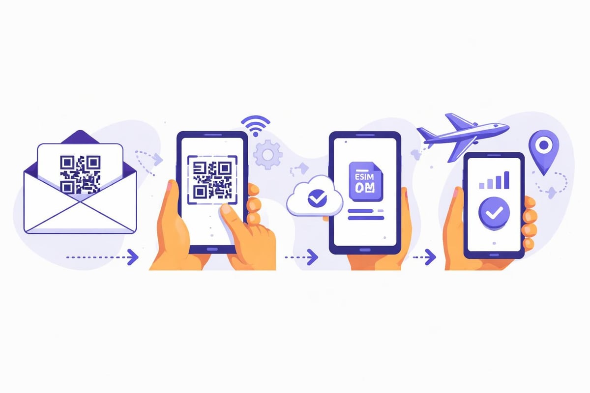 ESIM installation process