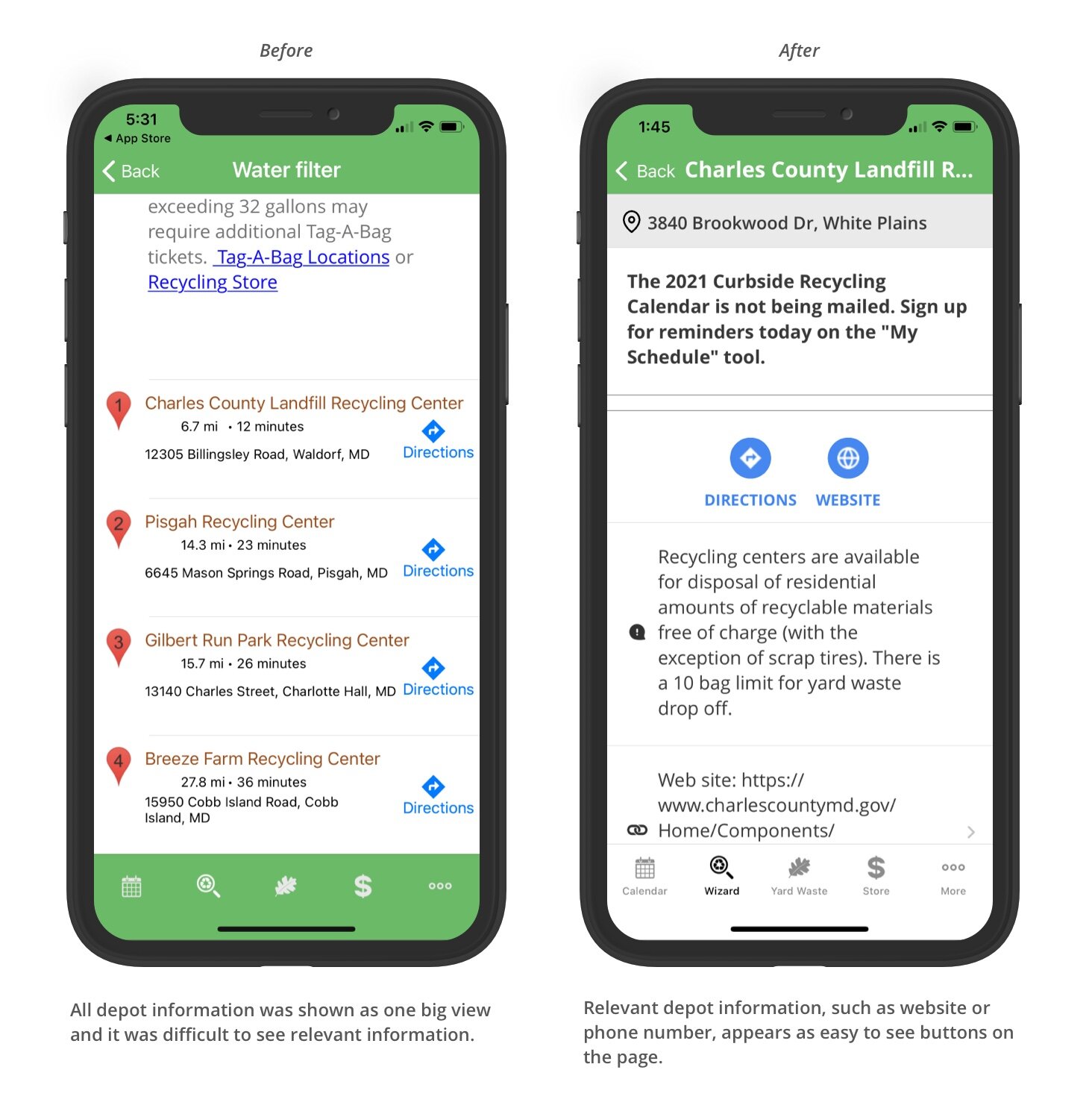 Waste Wizard Before/After