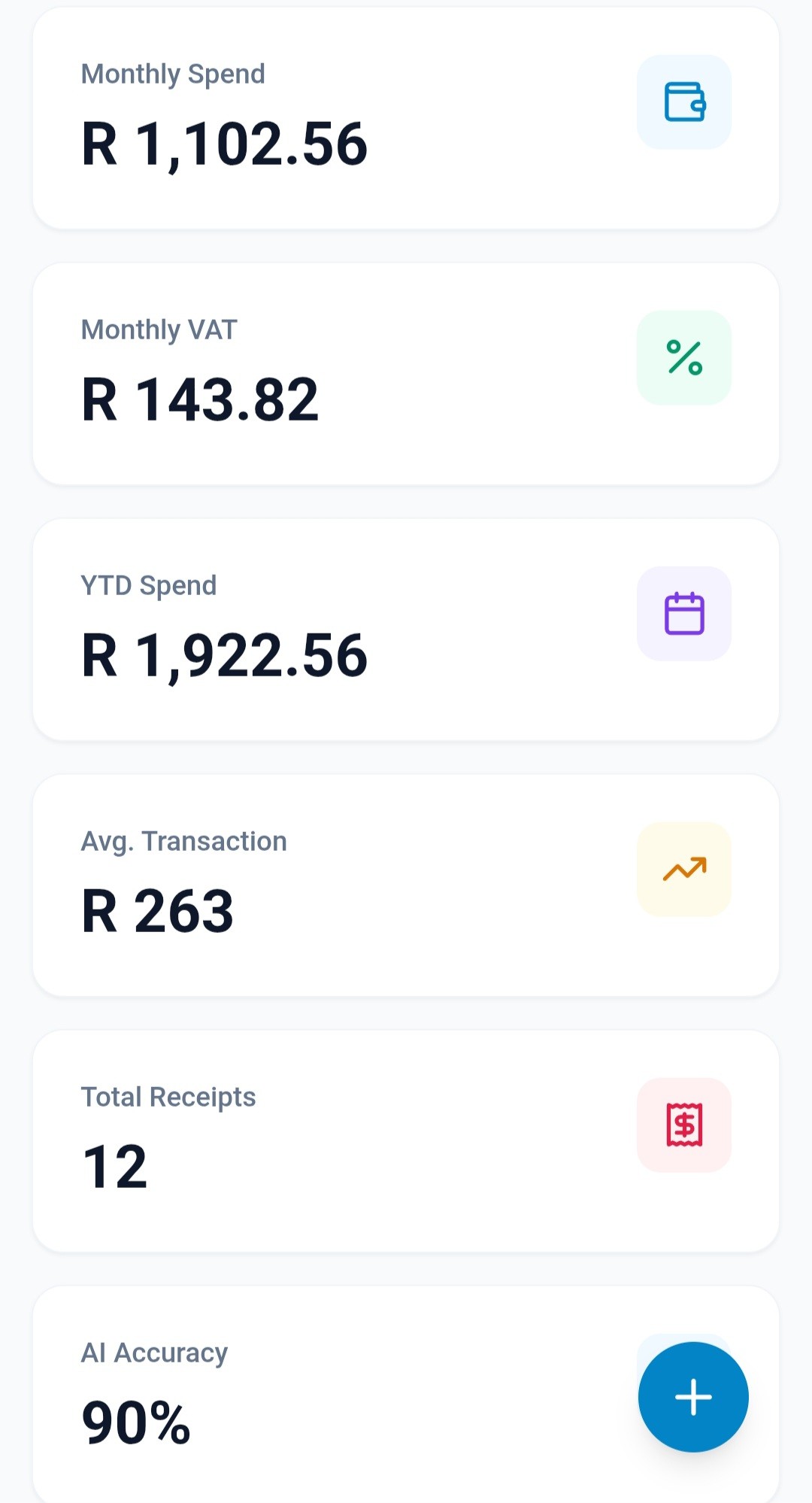 An image of Freelio's budget ui