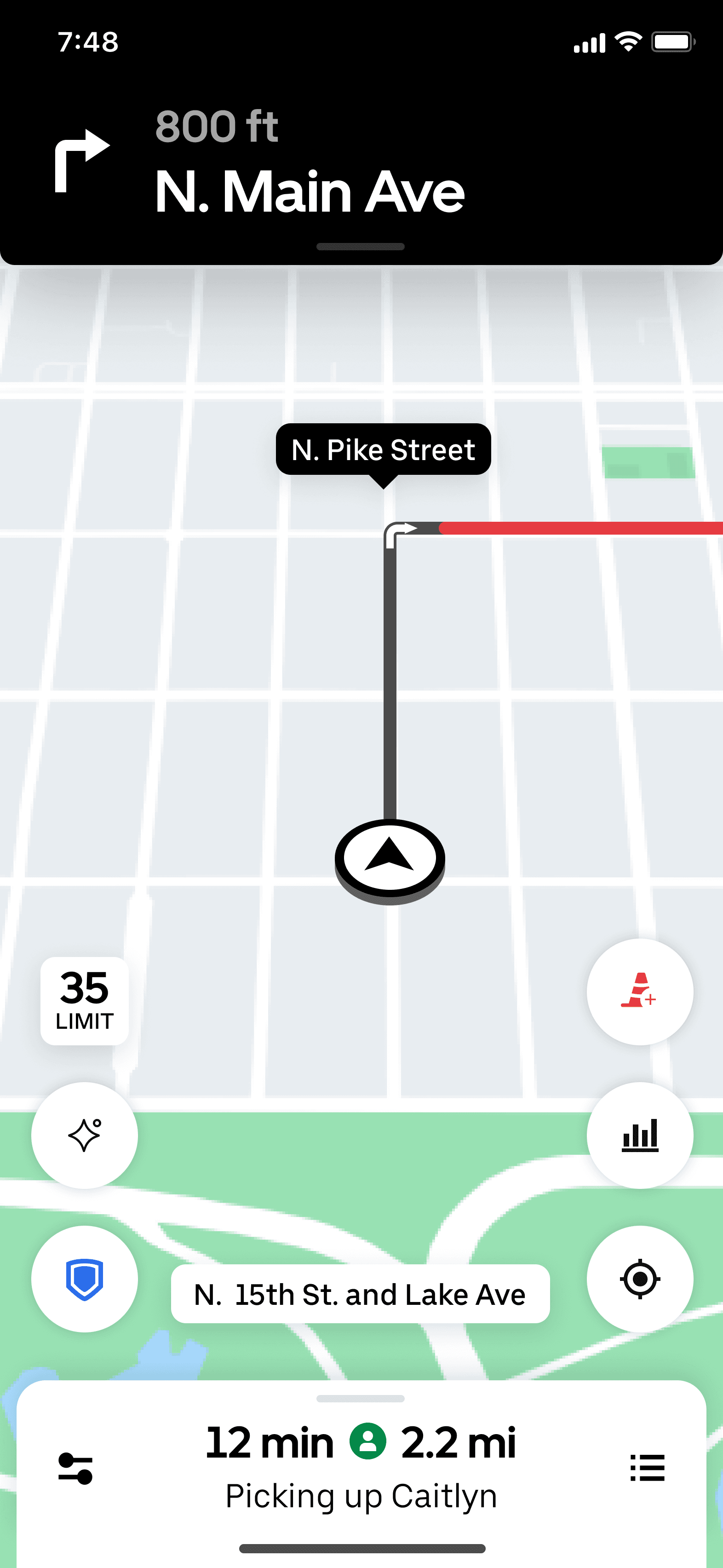 Revised map with manual reporting moved to Uber's own report control