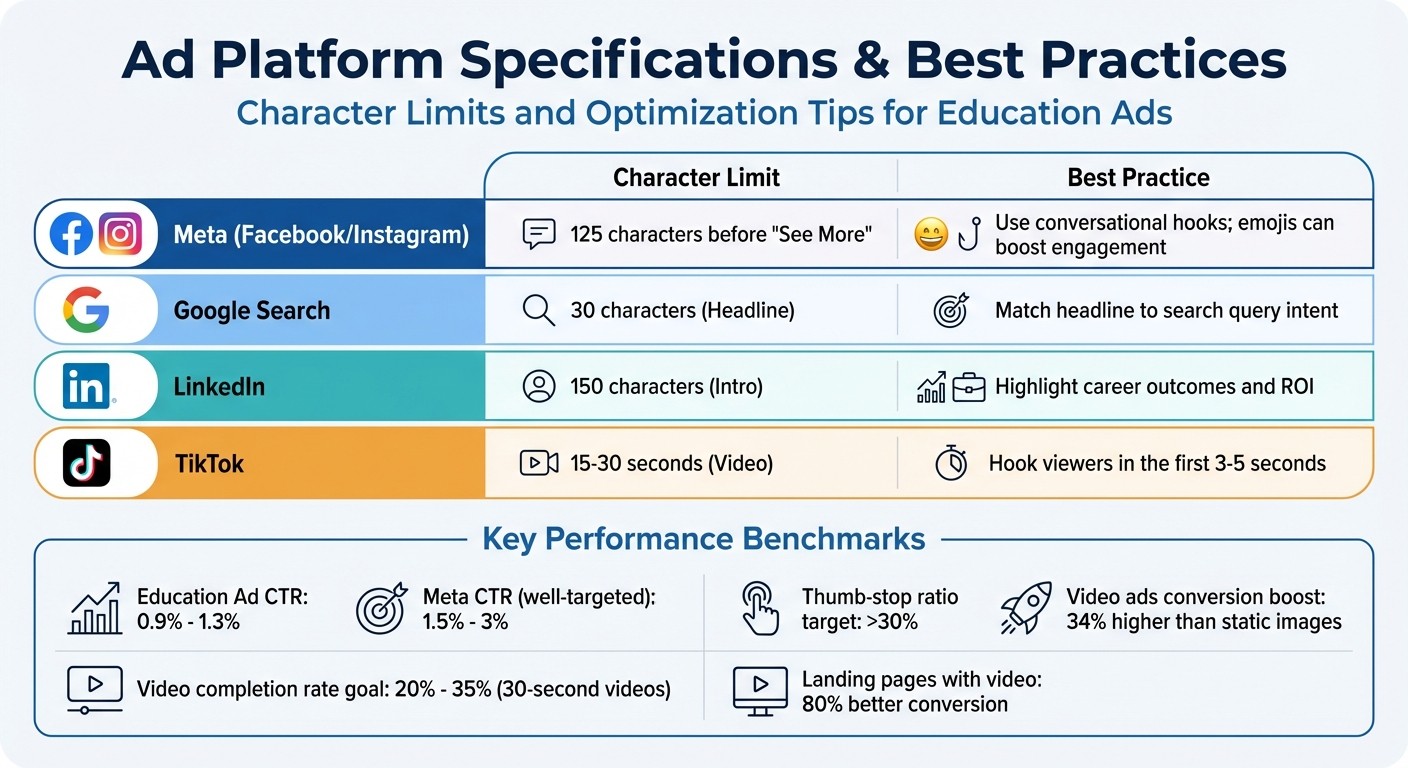 Ad Platform Specifications and Best Practices for Education Marketing