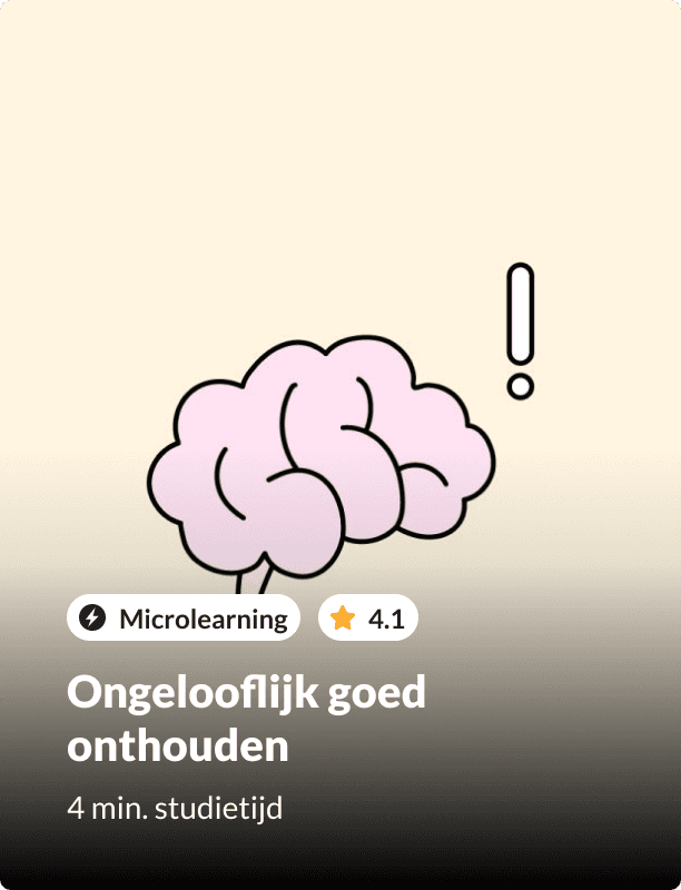 Learning: Ongelooflijk goed onthouden