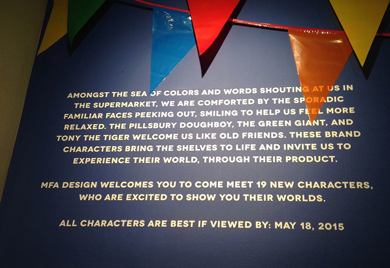 exhibition with flags