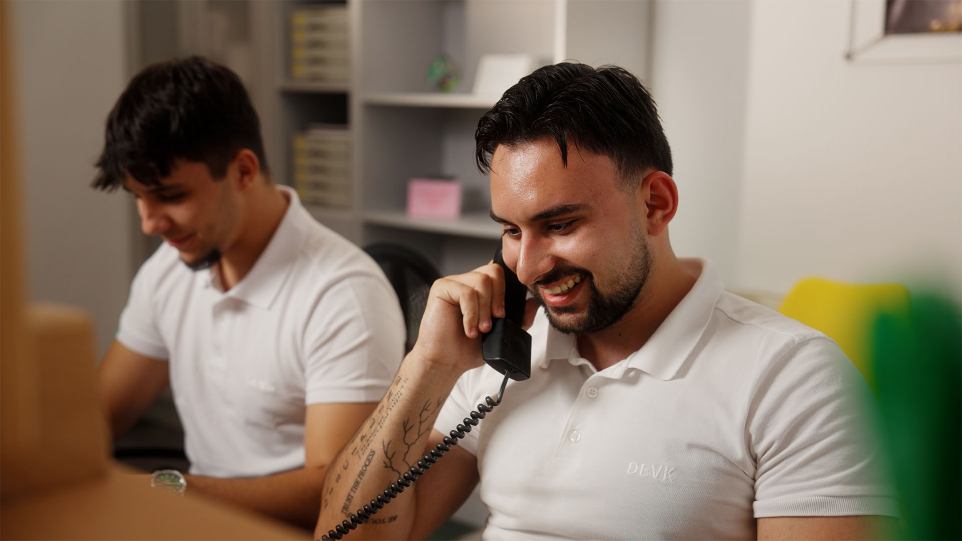 Young professionals in an office planning filmproduction strategies for a social media campaign and storytelling.