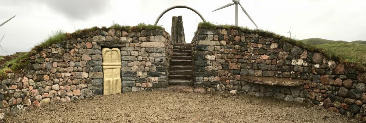 Trockenmauerkunstwerk von David F. Wilson