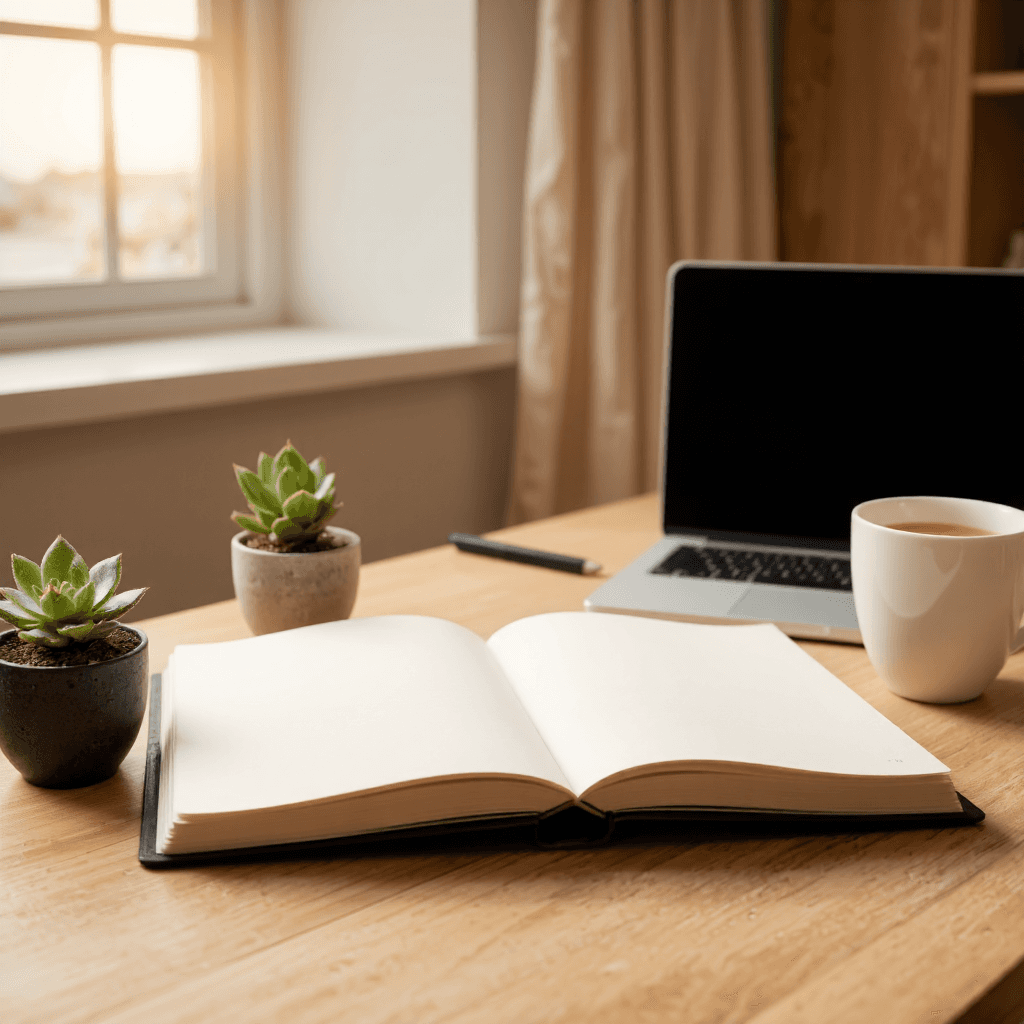 product photography of Notebooks and office supplies