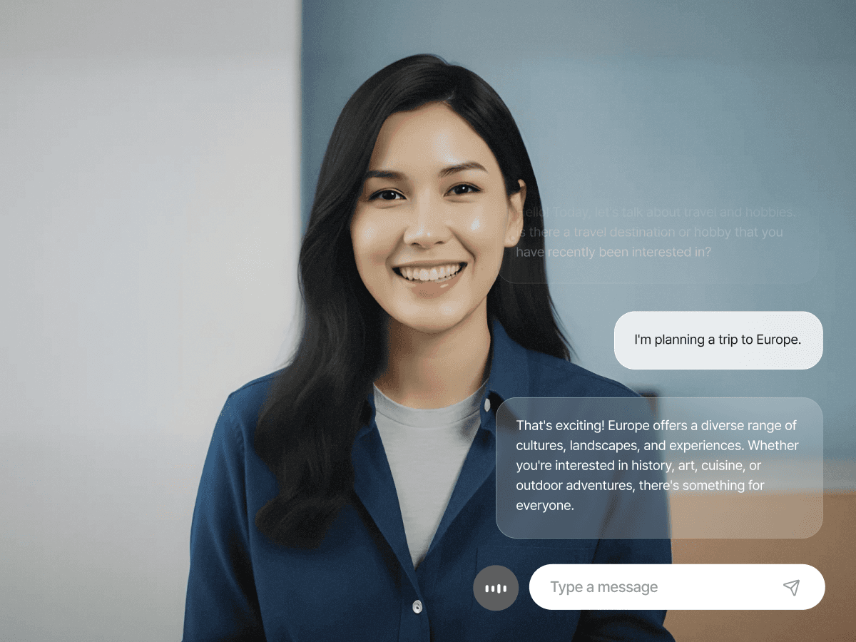 A large group photo of diverse team members gathered in an industrial-style space with arched ceiling.