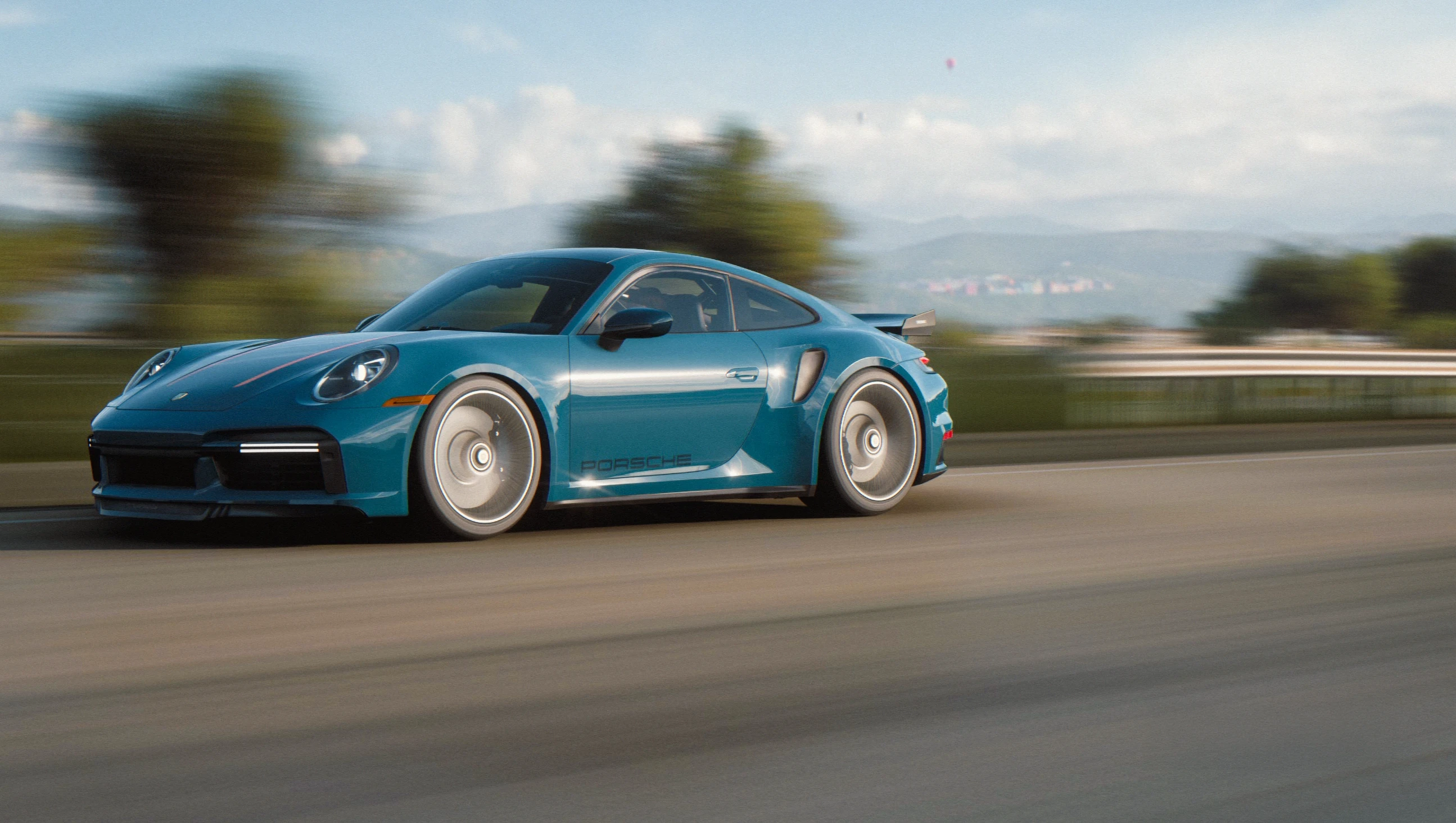 Porsche 911 Turbo S 2023 - Classic Blue
