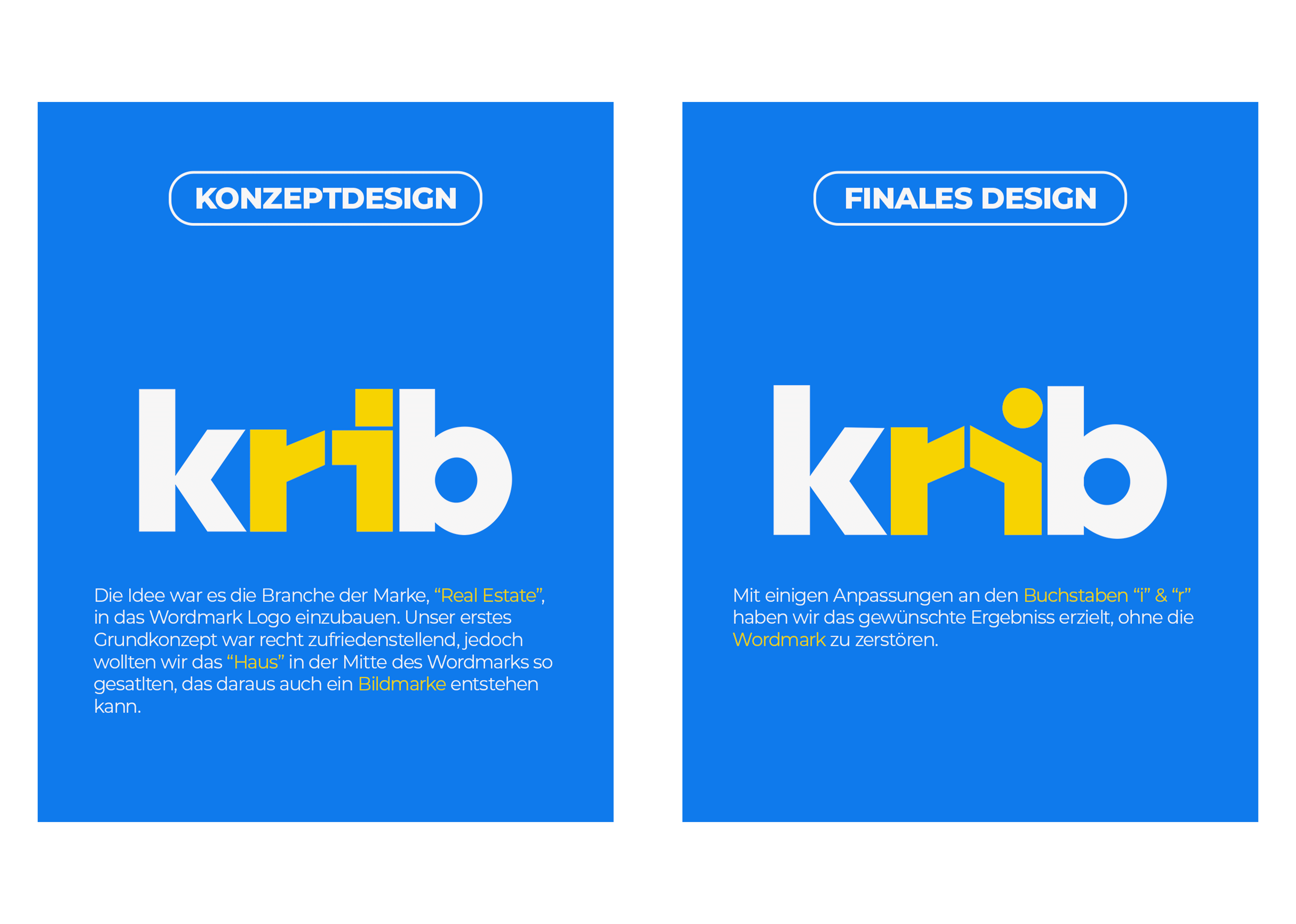 krib Logo Konzept und Finales Design