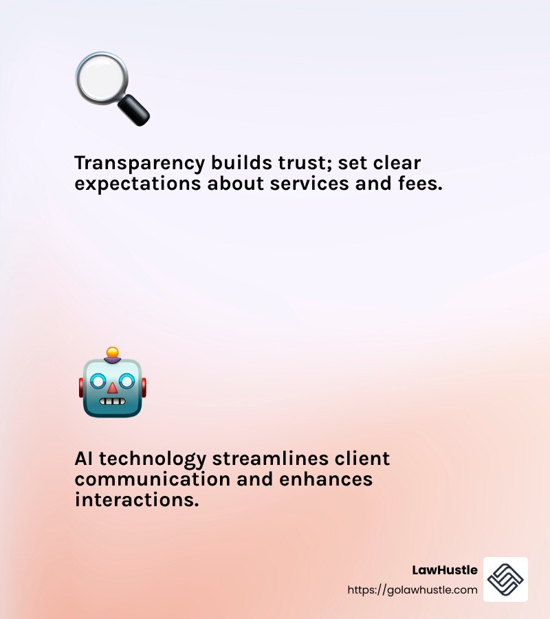 Building Trust and Credibility - how does a law firm engage long term clients infographic 2_facts_emoji_light-gradient