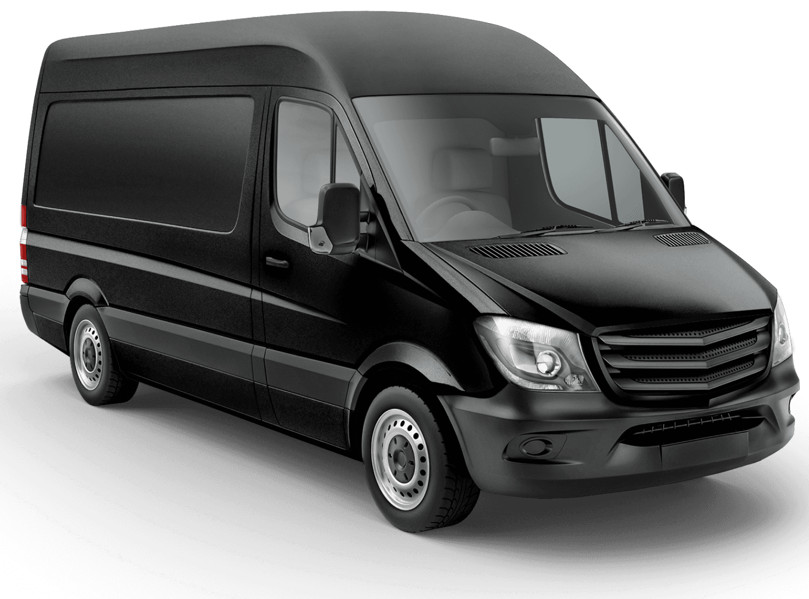 black medical van