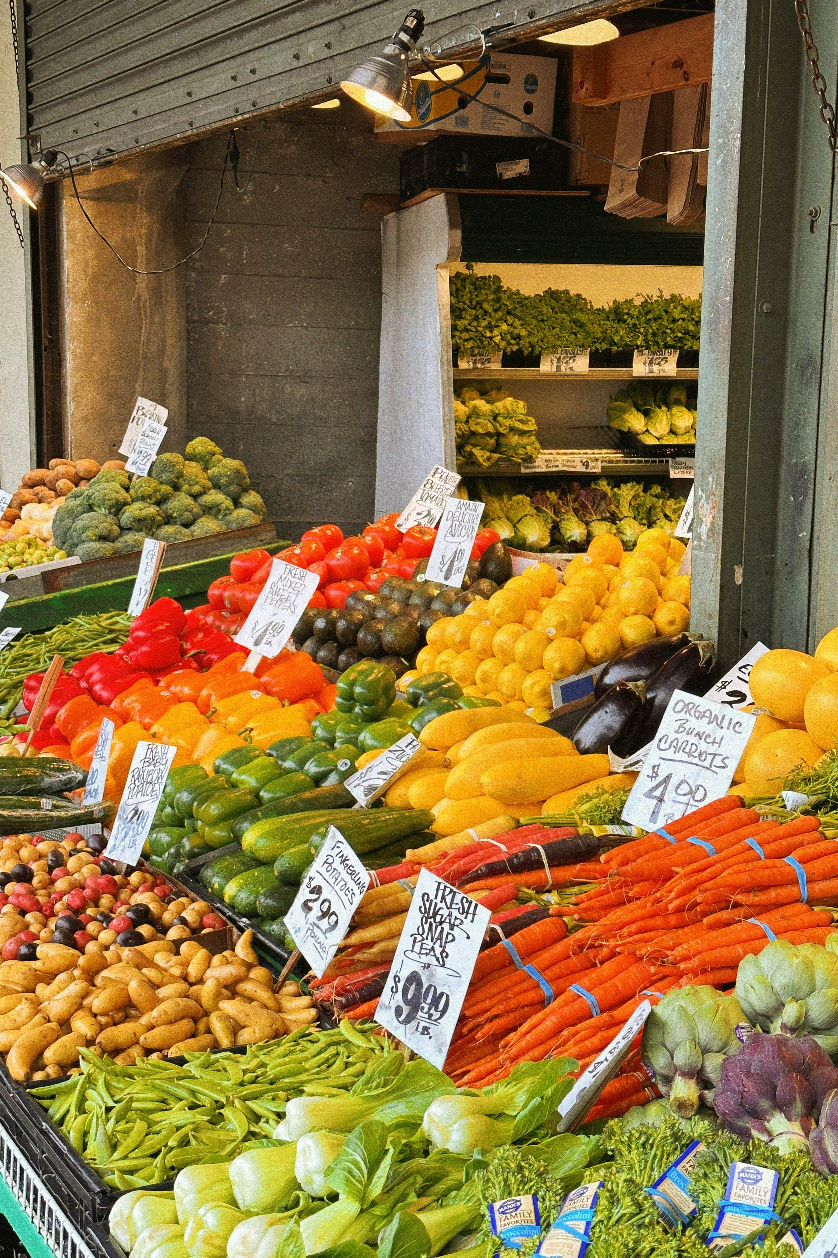 Vibrant display of fresh fruits and vegetables representing the Valencia Diet