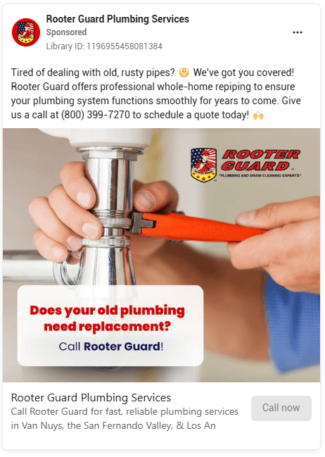 plumbers facebook ads