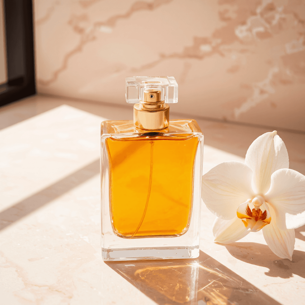 product photography of perfume