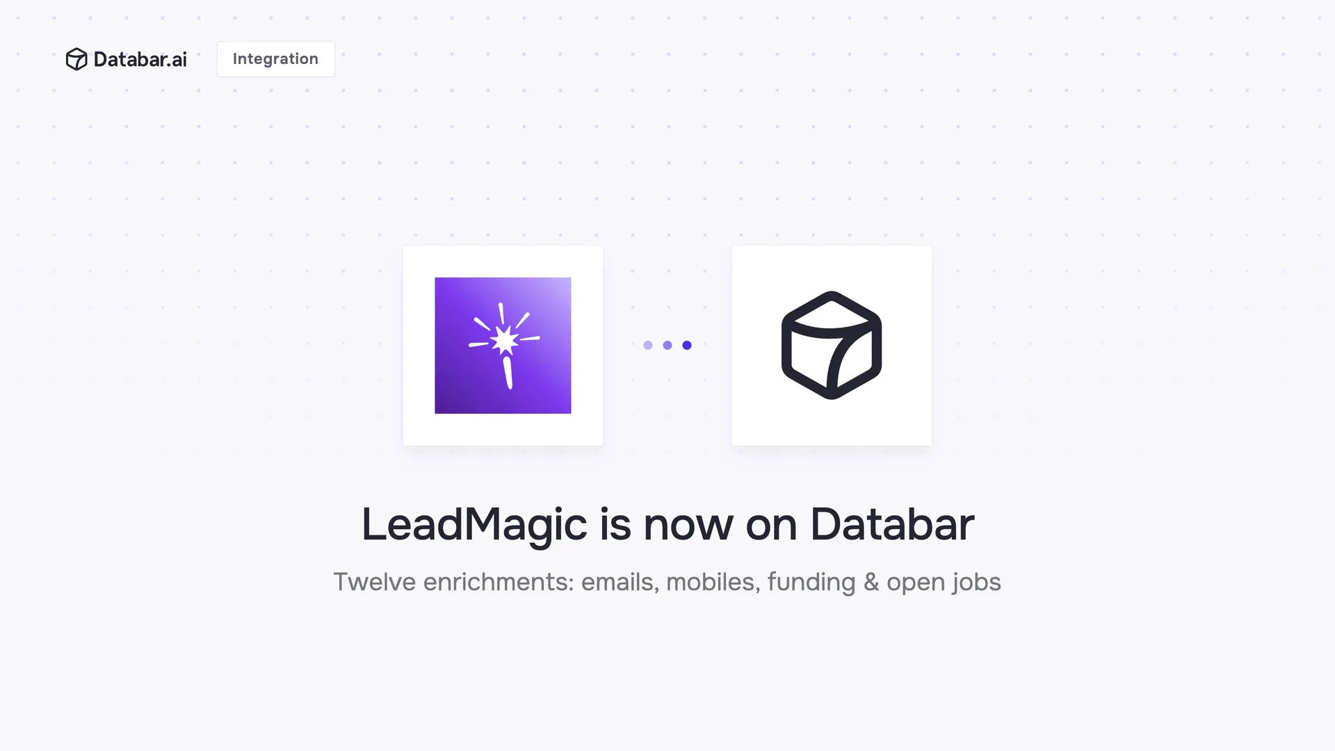 LeadMagic is now on Databar — twelve contact and company enrichments