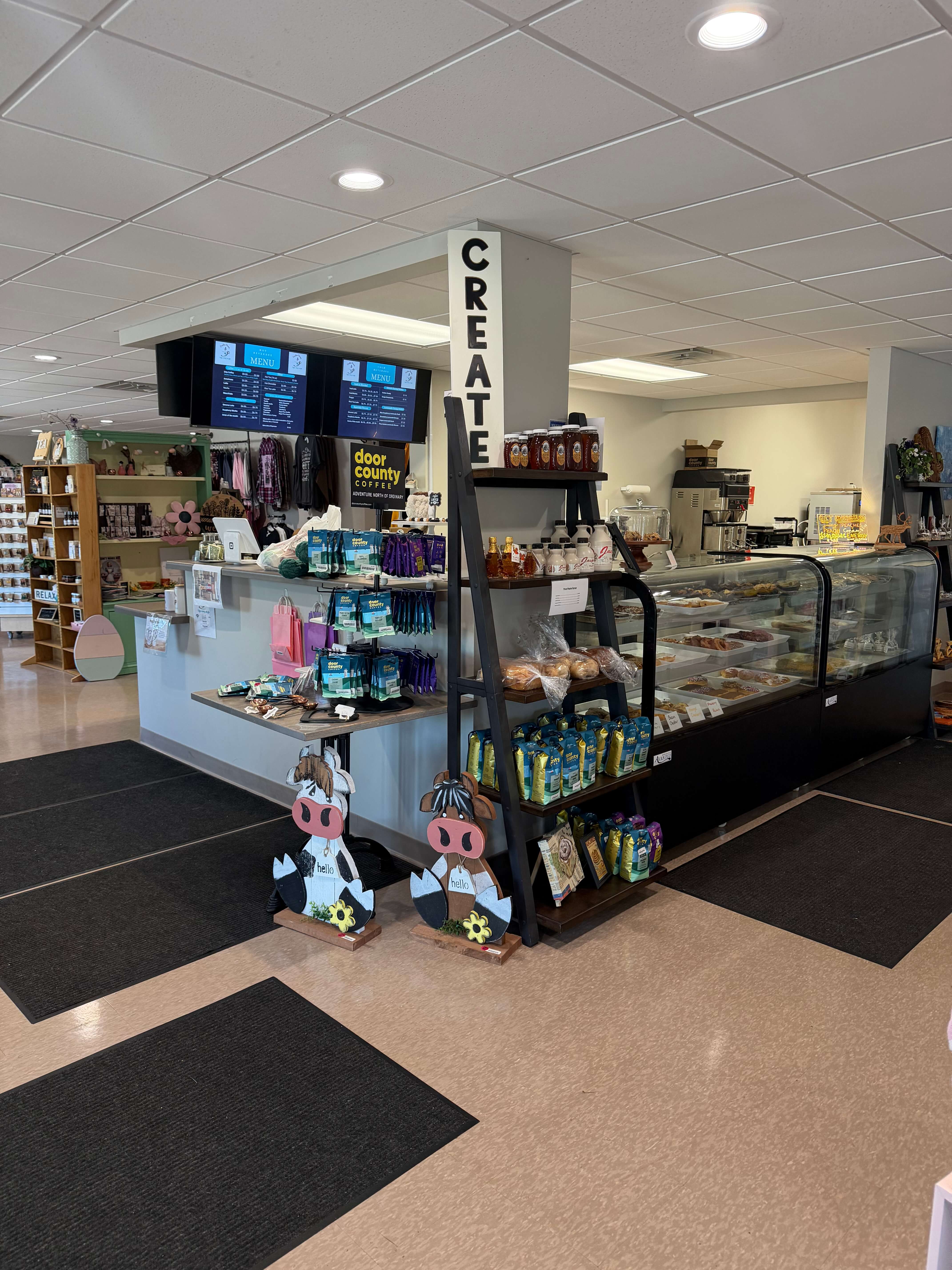 Creative Brews storefront in downtown West Bend