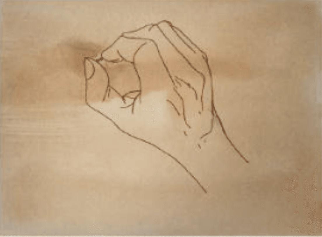 herd of sheep on road painting