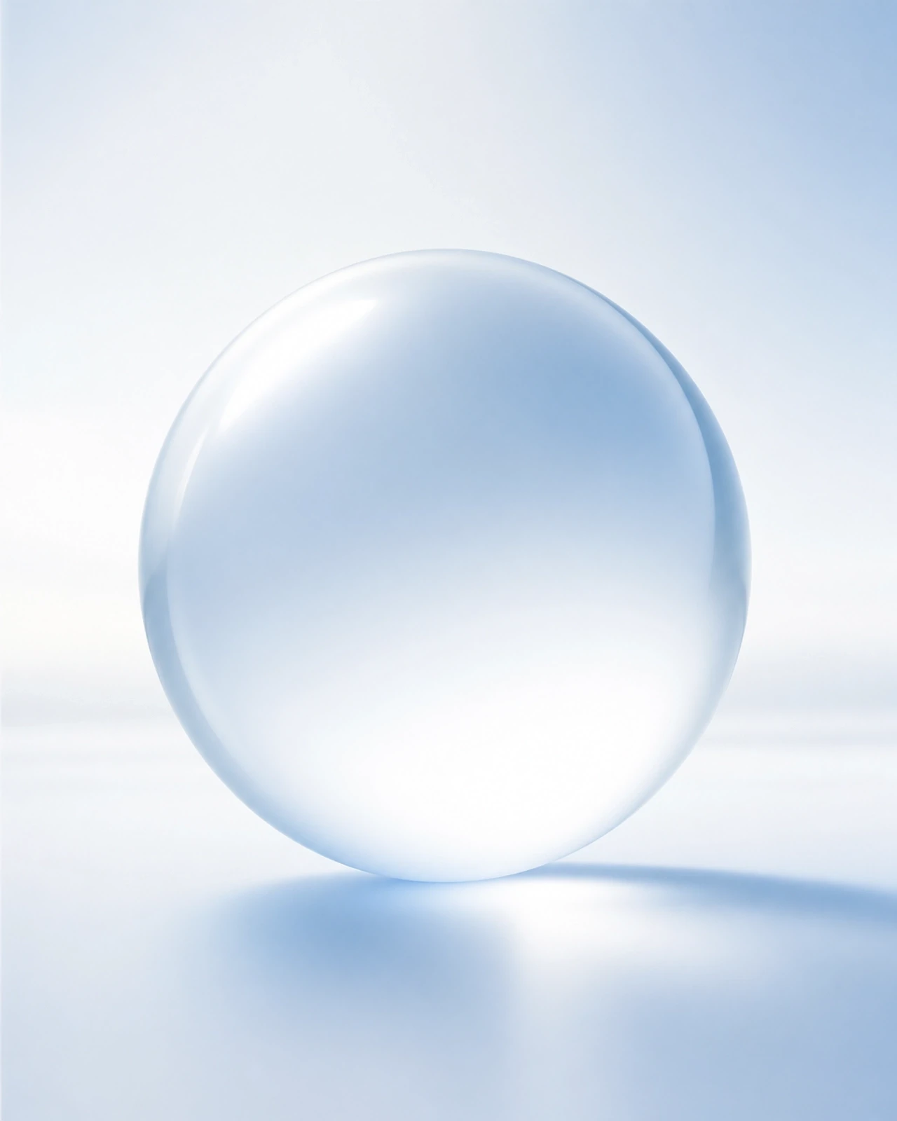 A single glowing sphere representing the clarity and focus of a defined AI quality standard
