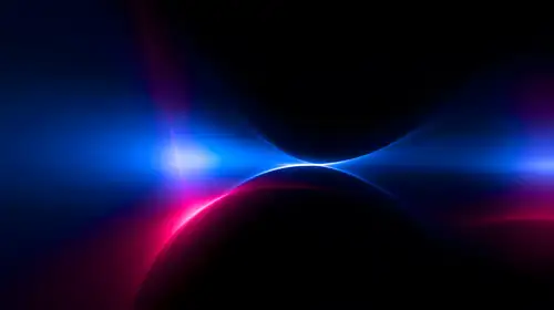 Light Studies 05 — blue, magenta, black; abstract, light background