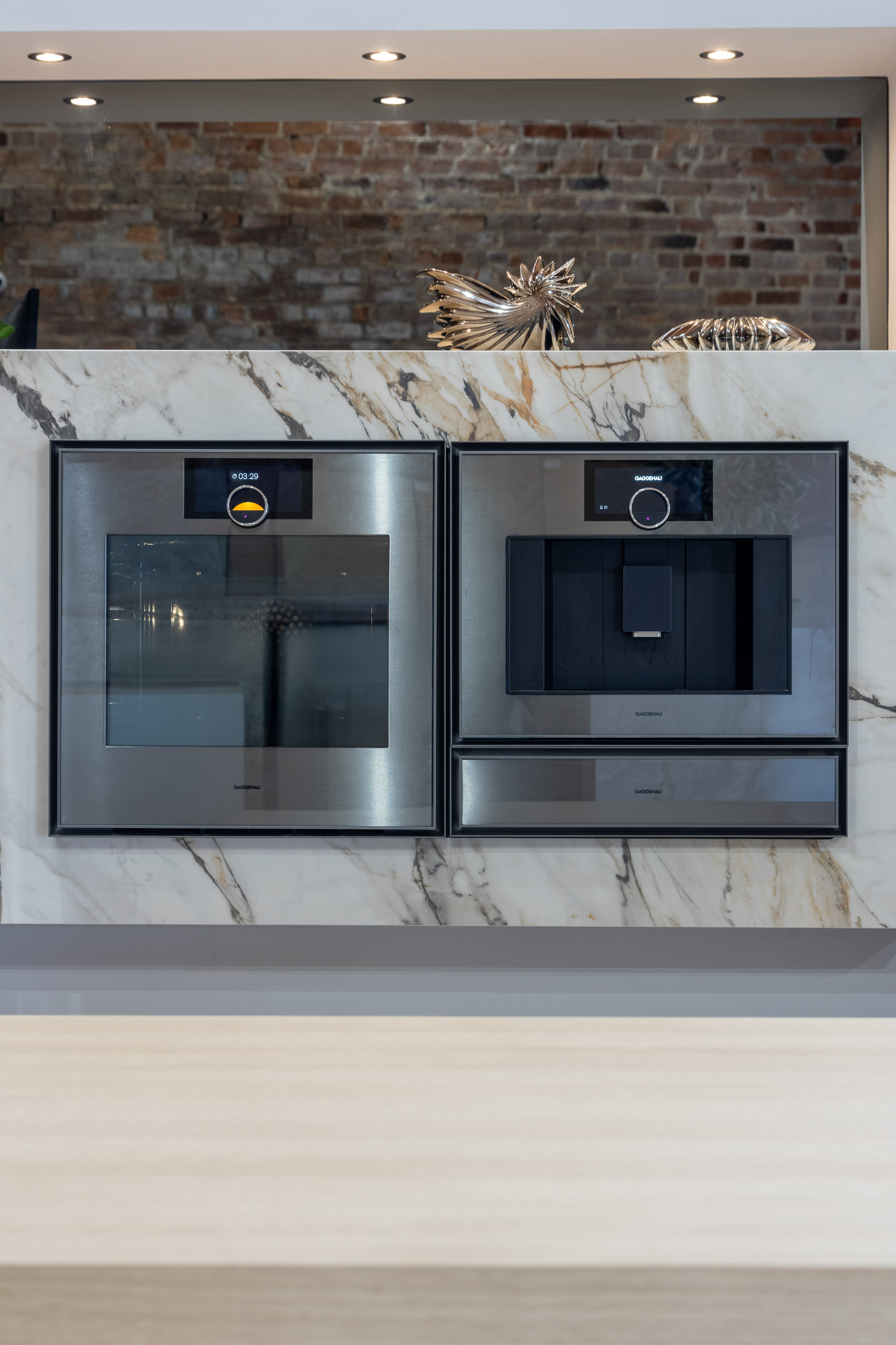 blue shaker kitchen drawers in chinley derbyshire