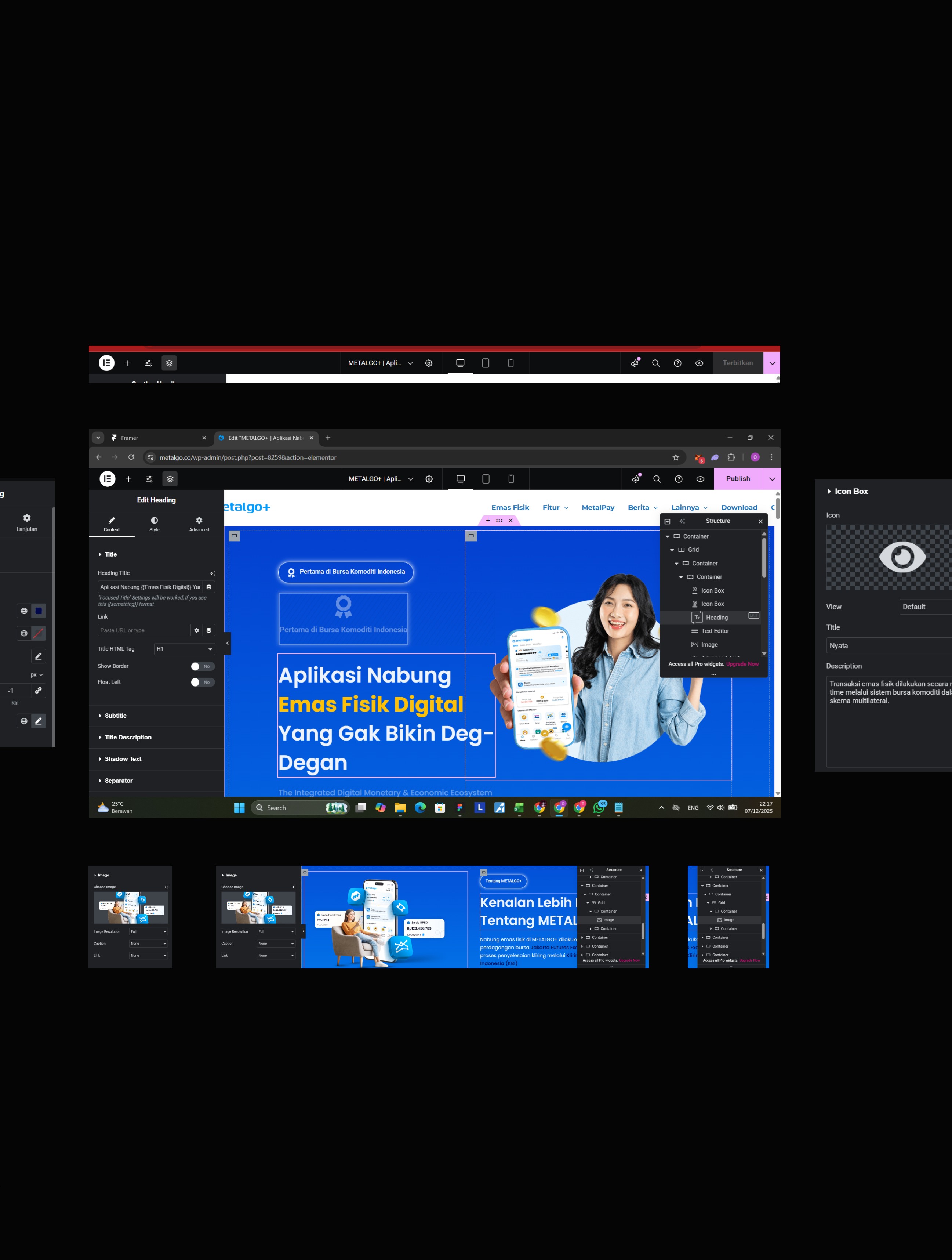 Behind The Scene Redesign Homepage MetalGO v3