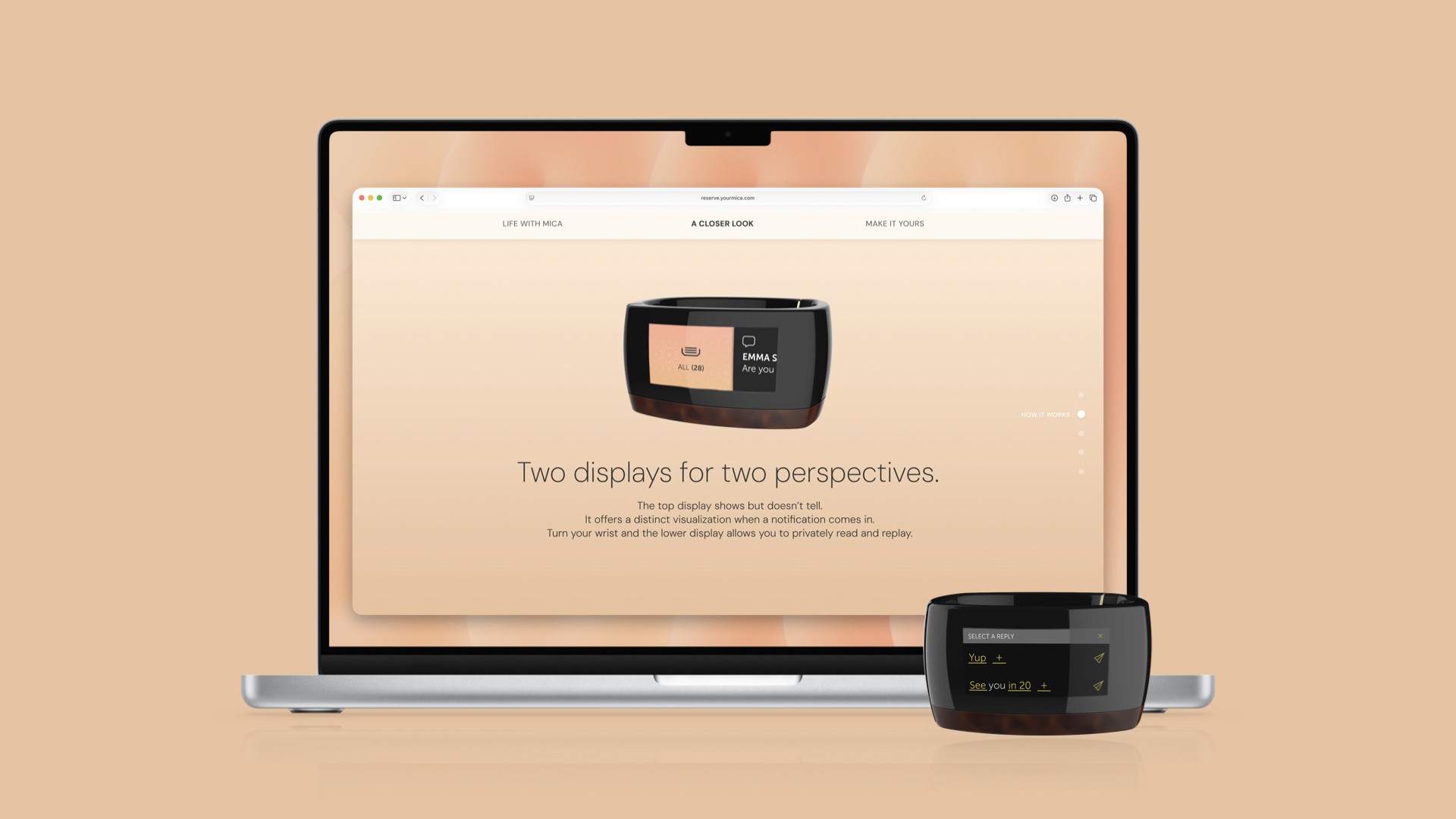 Case study link for M.I.C.A. smart bracelet for Intel