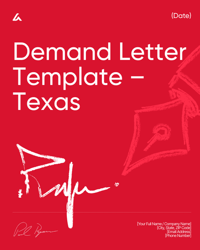 Demand Letter Template – Texas