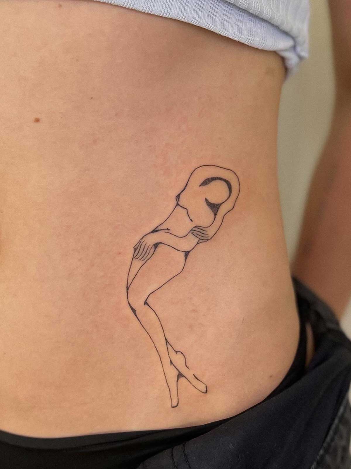 liquid female body tattoo