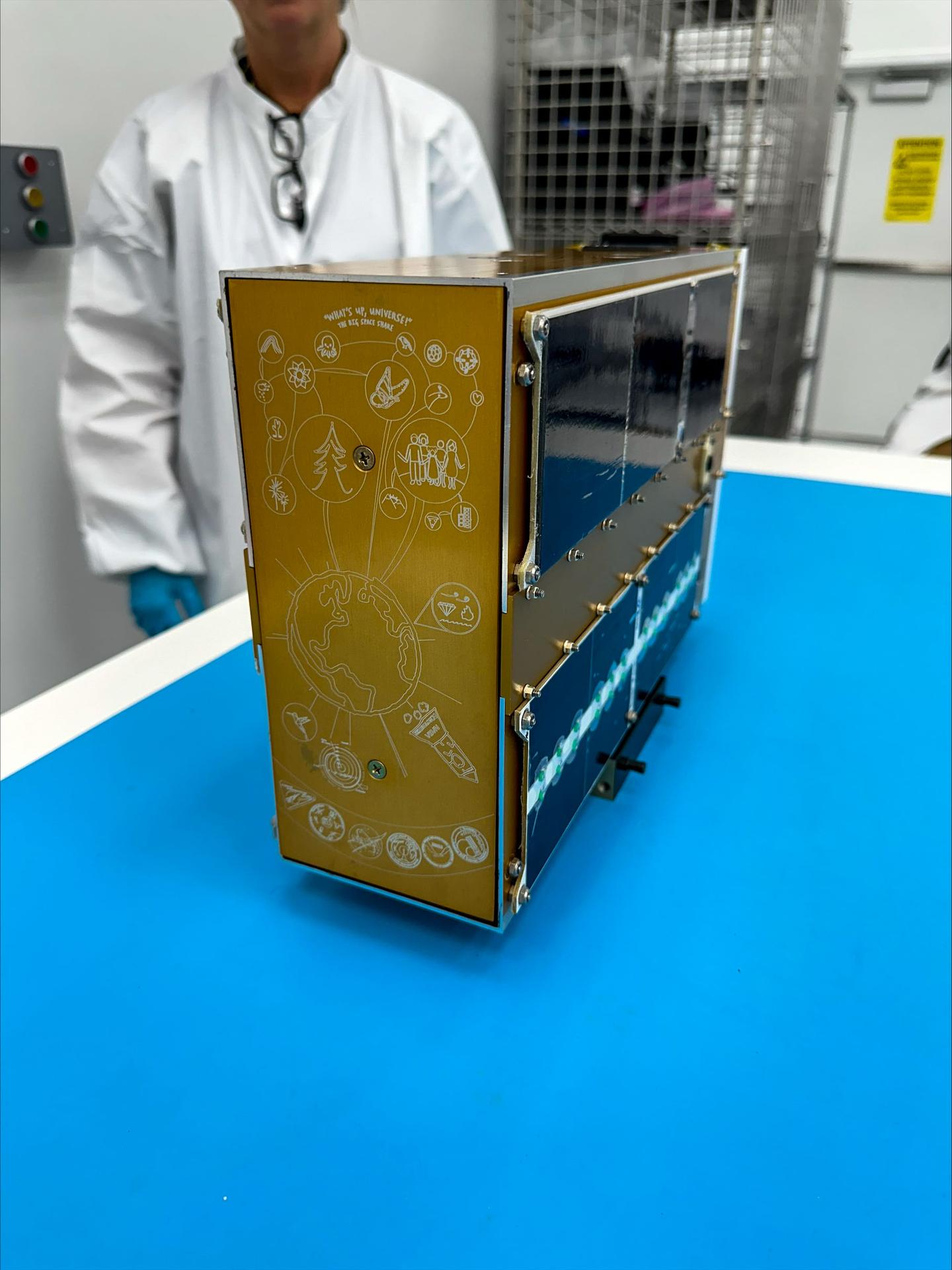 integrated TES-11 satellite containing artwork