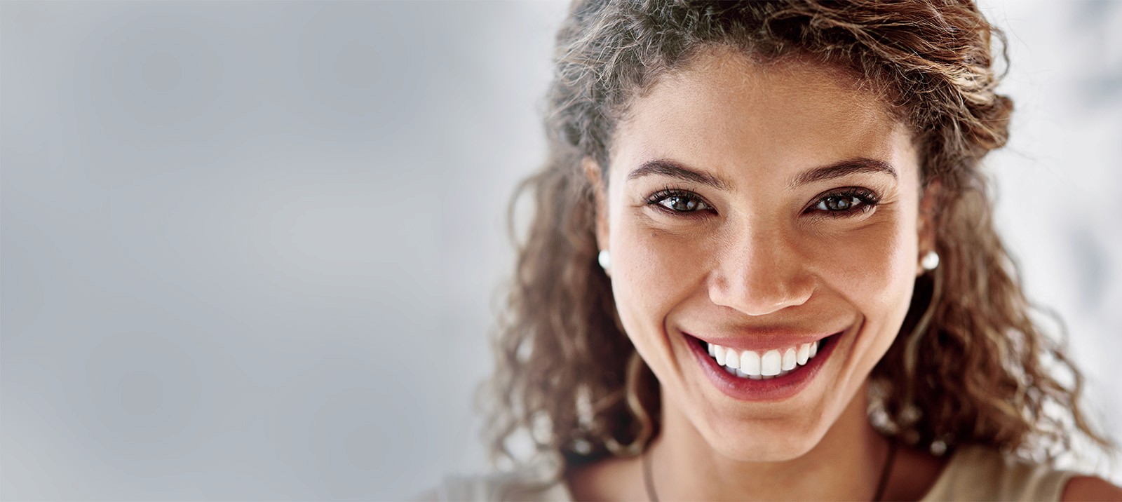 Woman with perfect teeth and beautiful smile