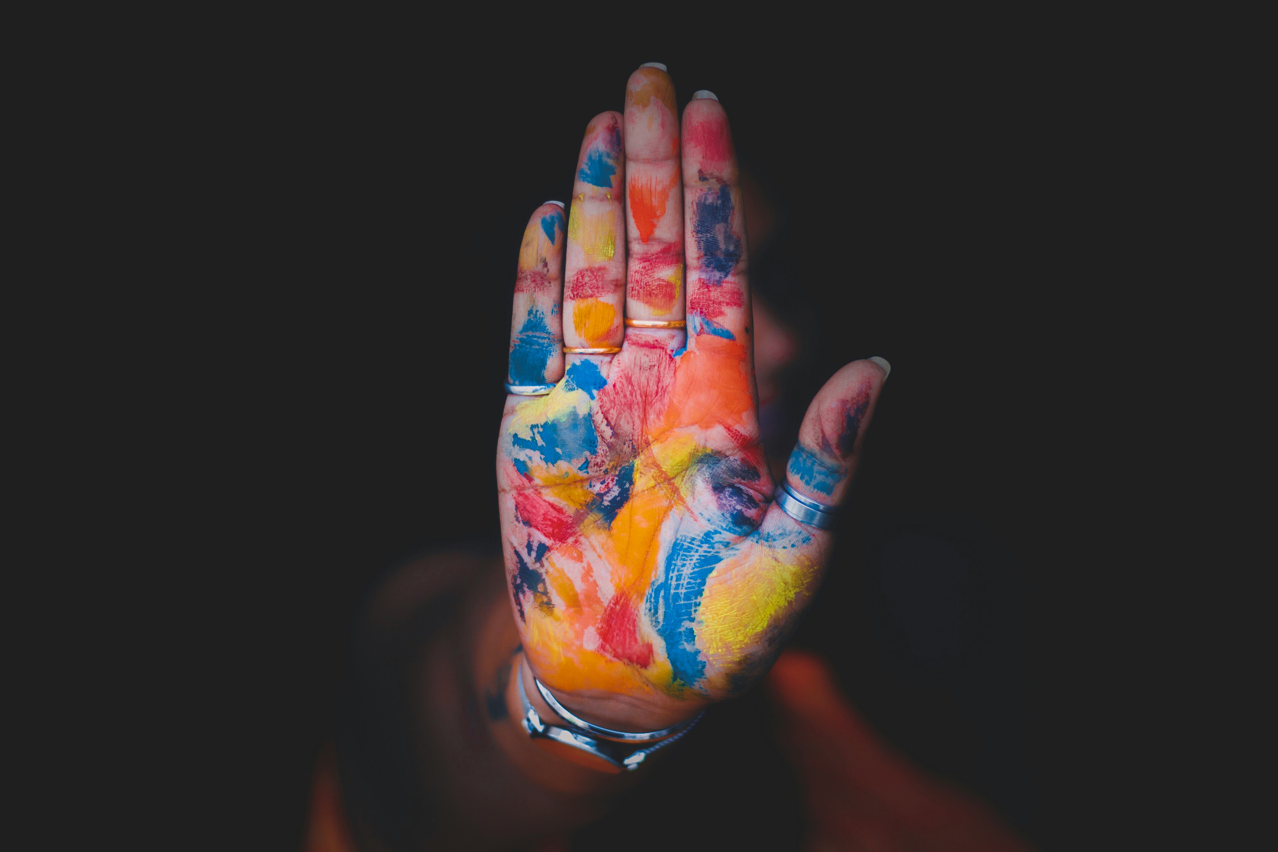 Different Colors on the Person Hand - How To Do Your Own Color Analysis 