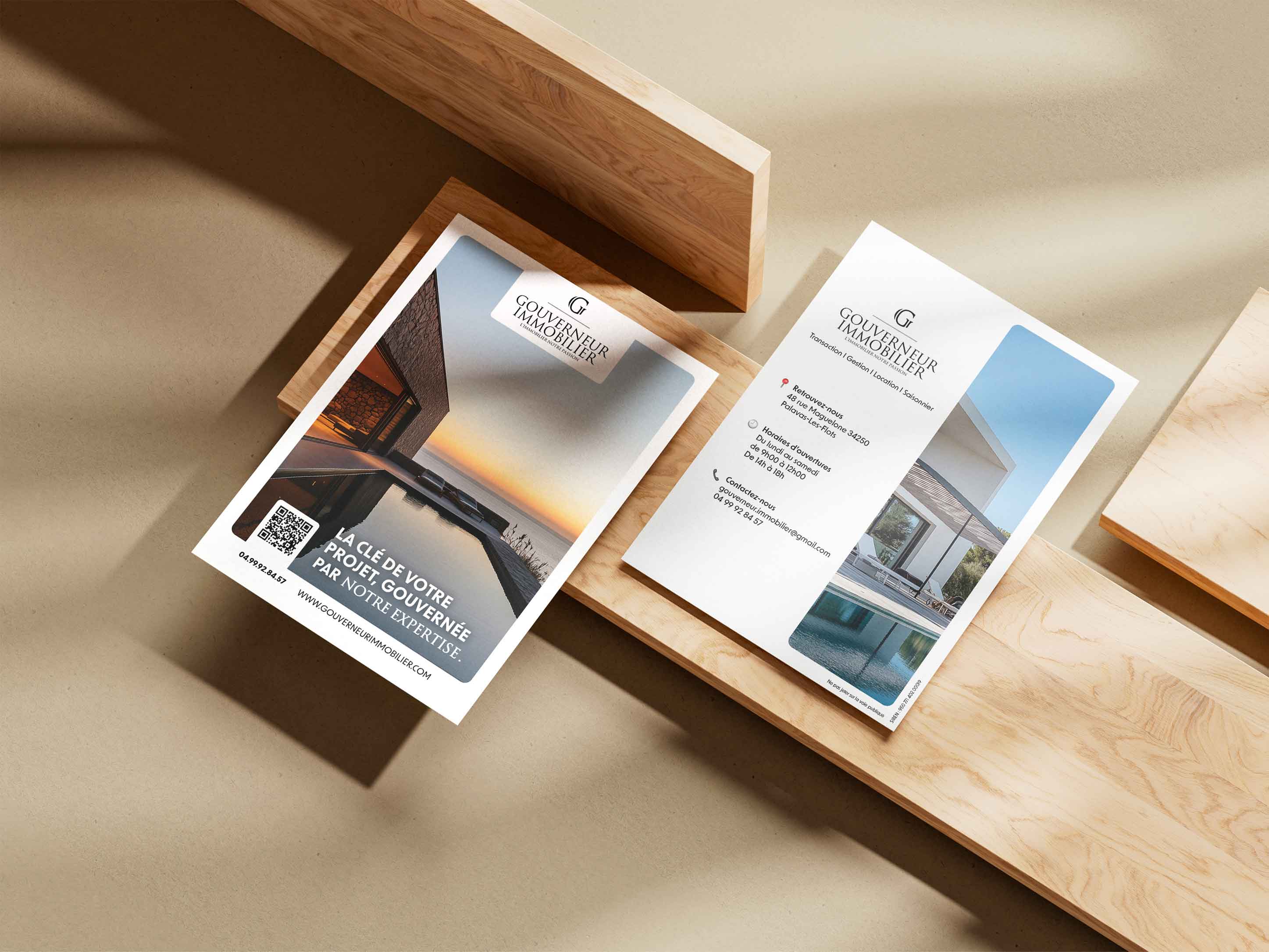 FFlyer recto verso d'une agence immobilière