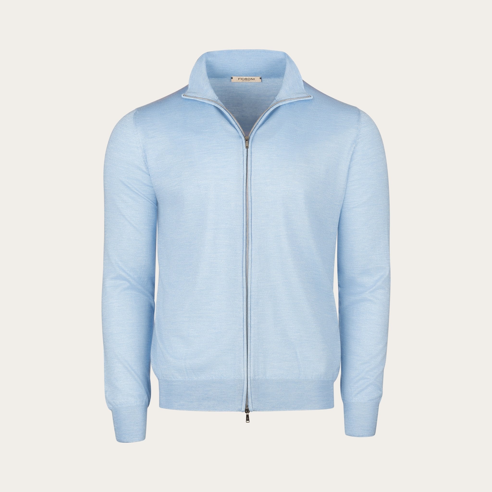 Bomber style cotton and silk cardigan - Mandelli UK